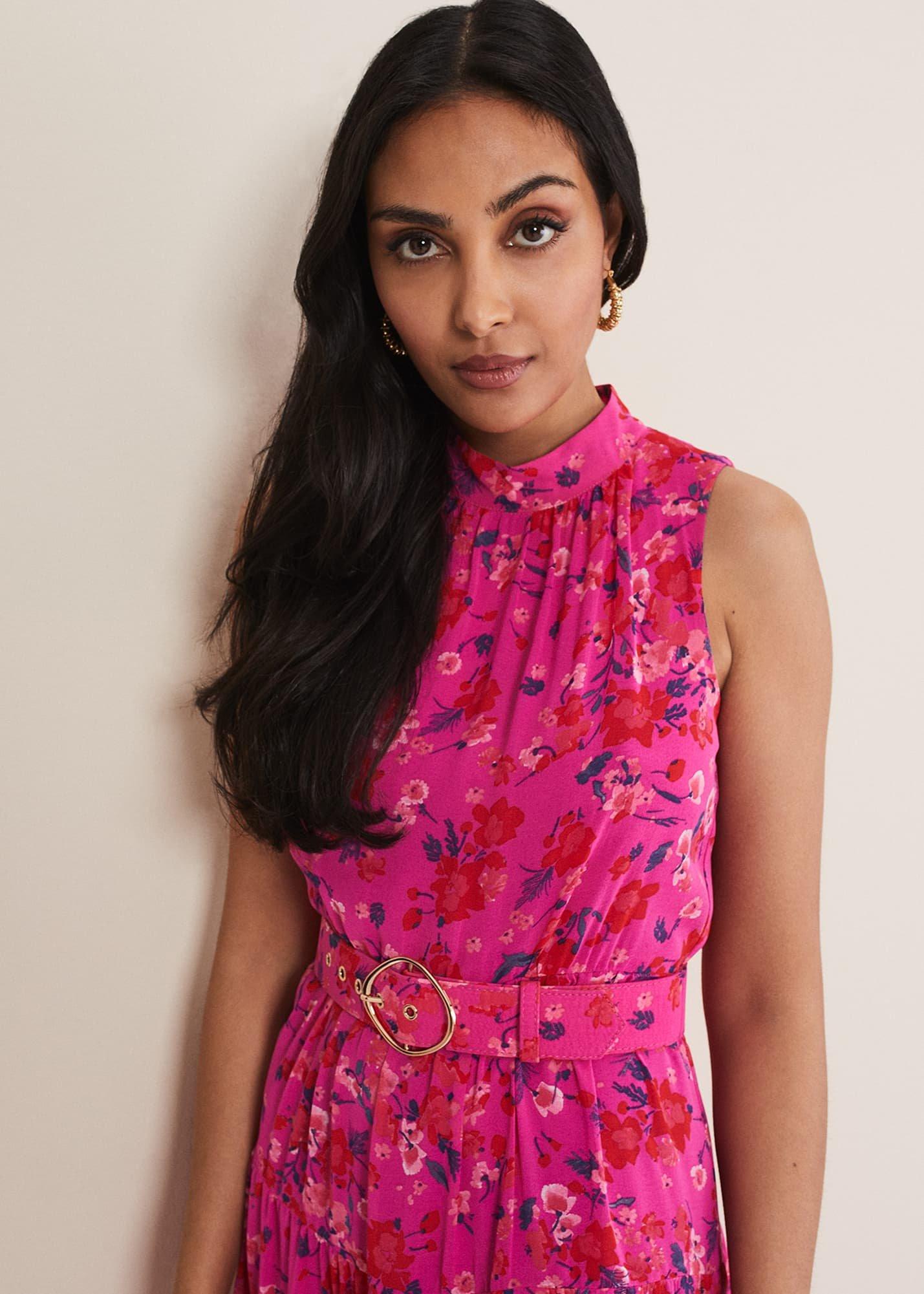 Petite Kara Floral Tiered Maxi Dress