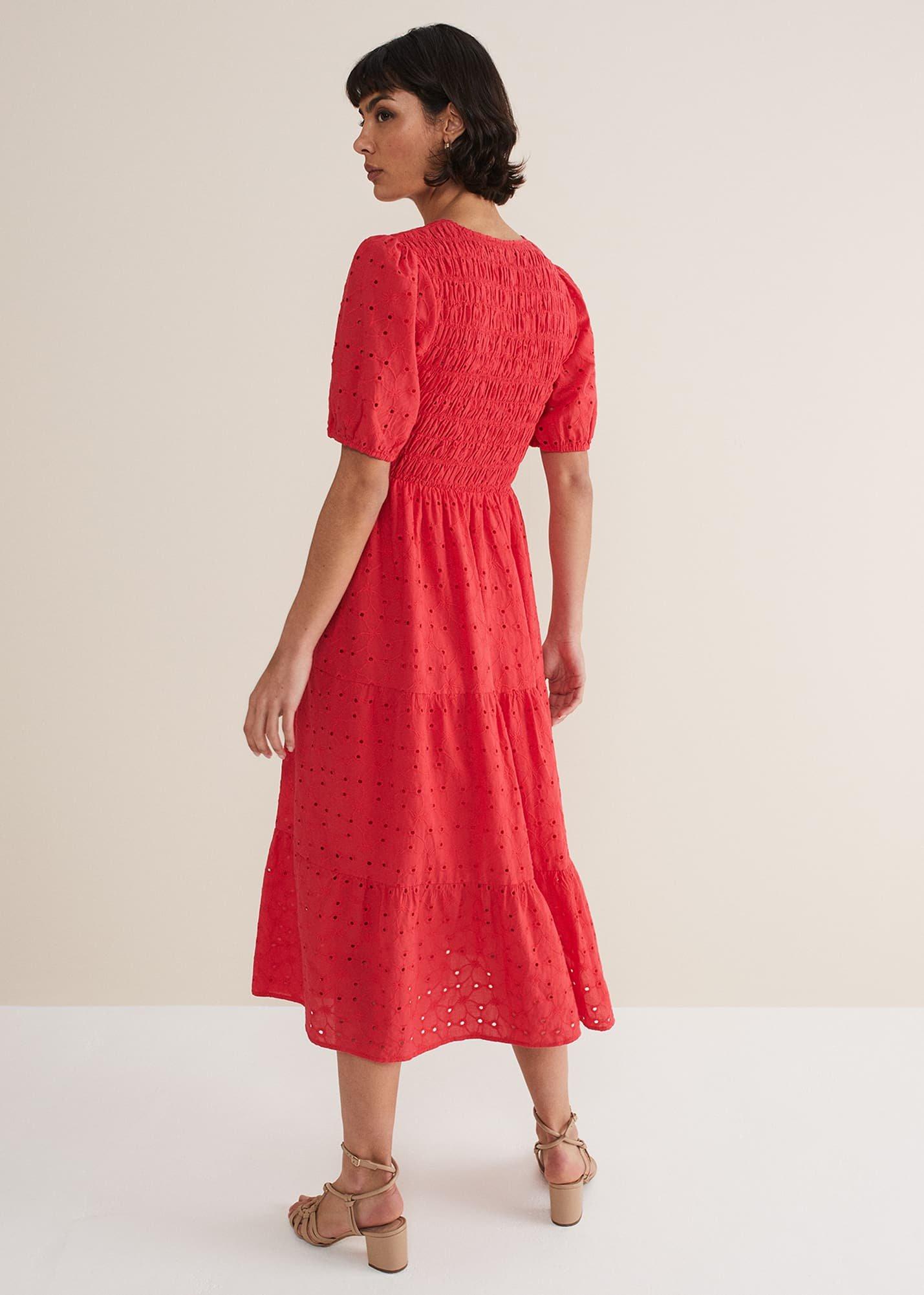 Gretta Broderie Midi Dress