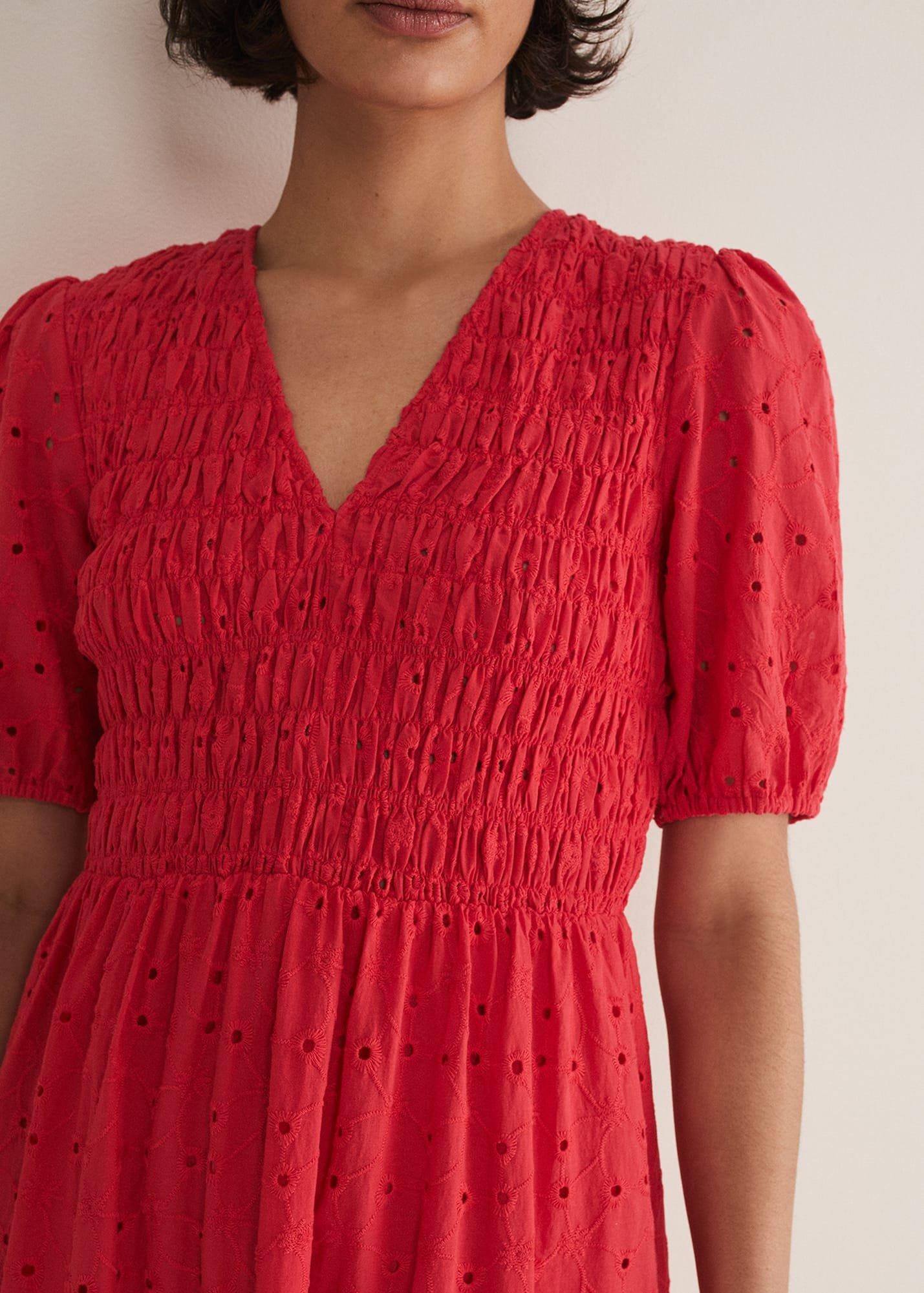 Gretta Broderie Midi Dress