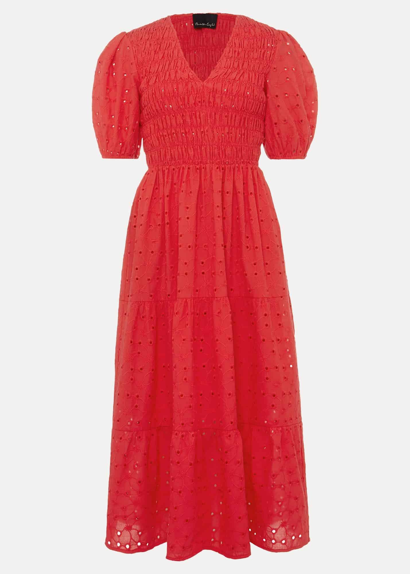 Gretta Broderie Midi Dress