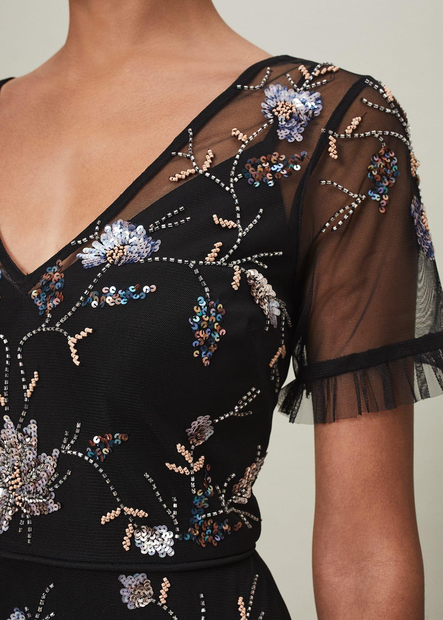 Sierra Sequin Floral Dress