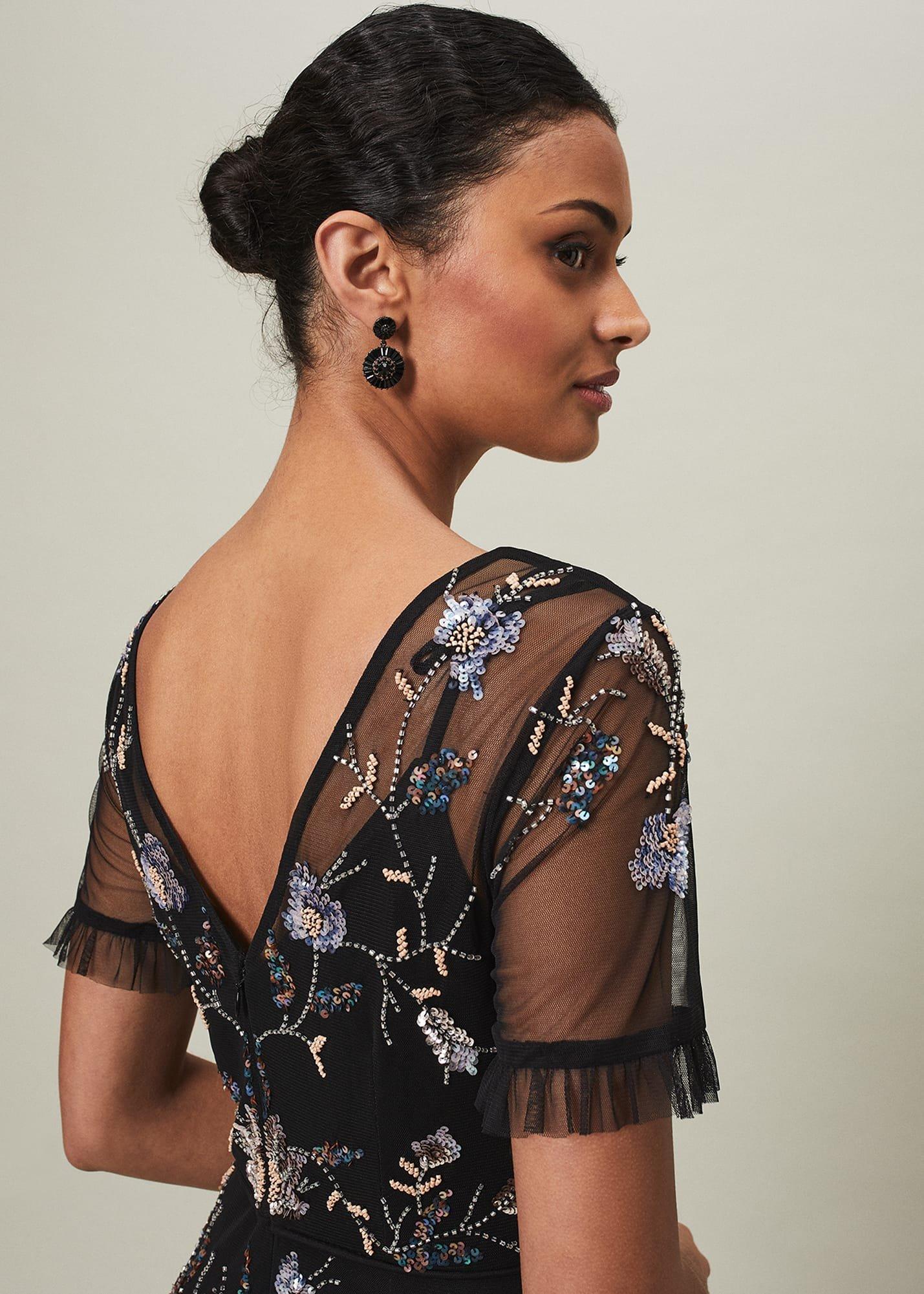 Sierra Sequin Floral Dress
