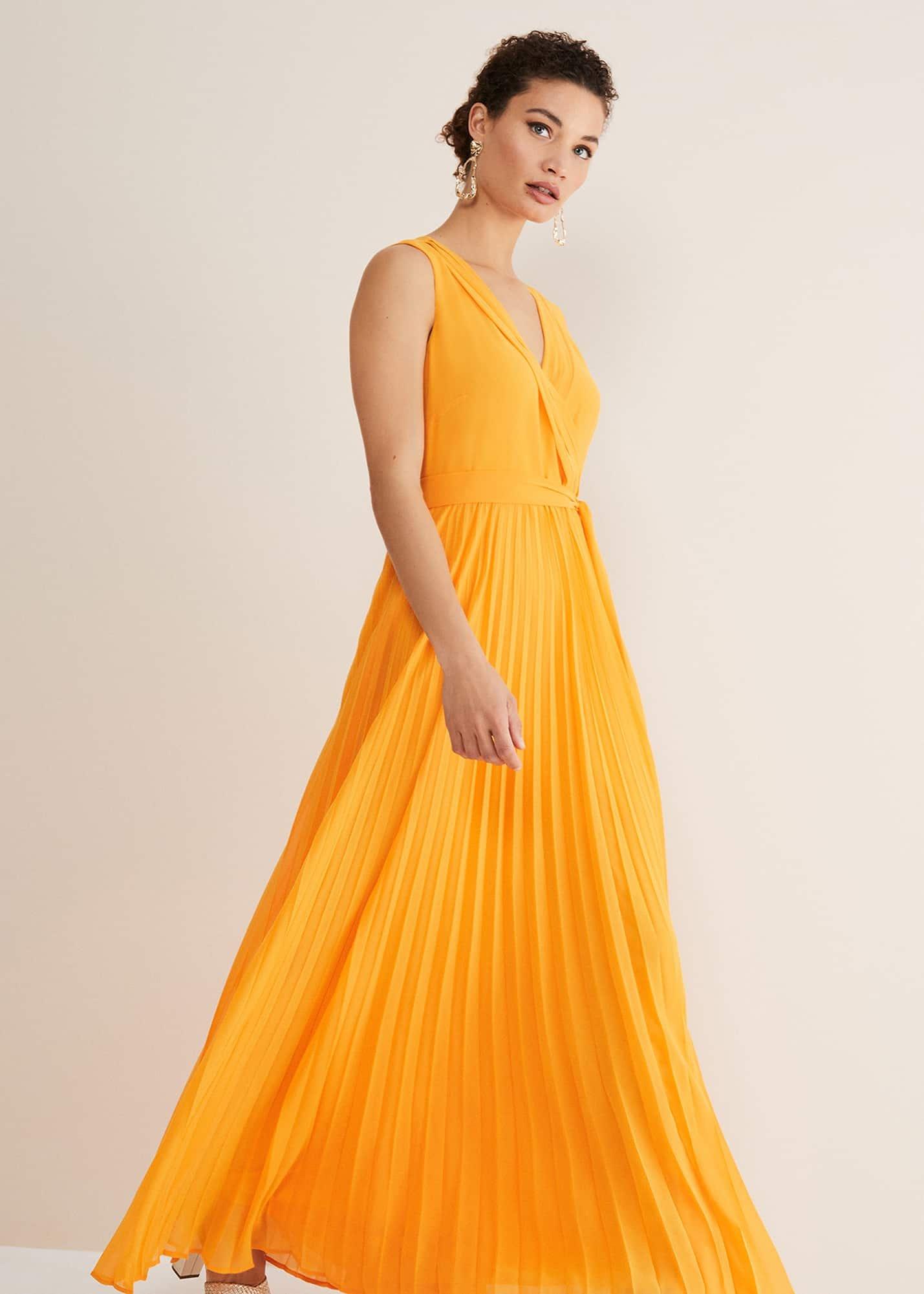 Mollie Pleat Maxi Dress