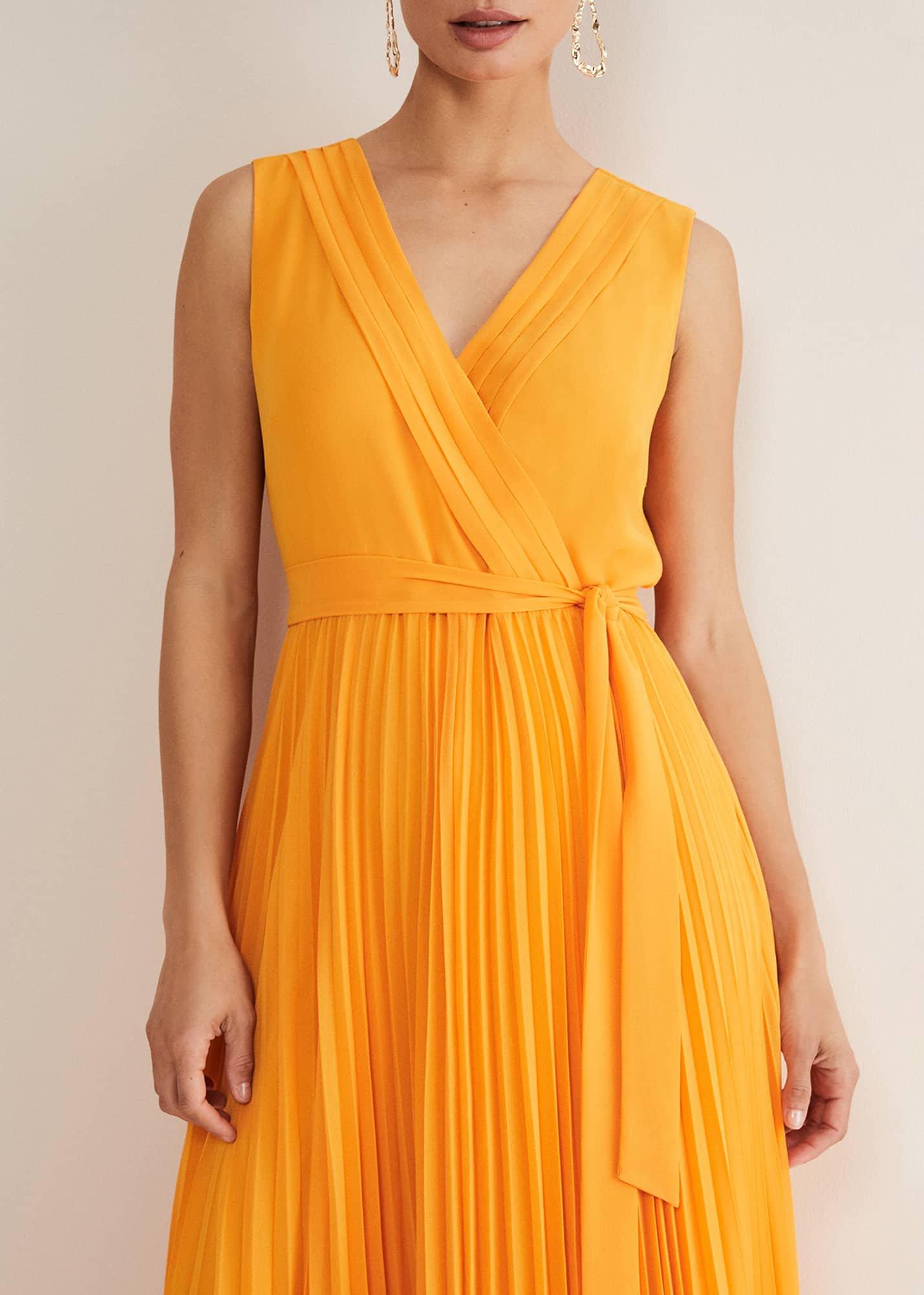 Mollie Pleat Maxi Dress