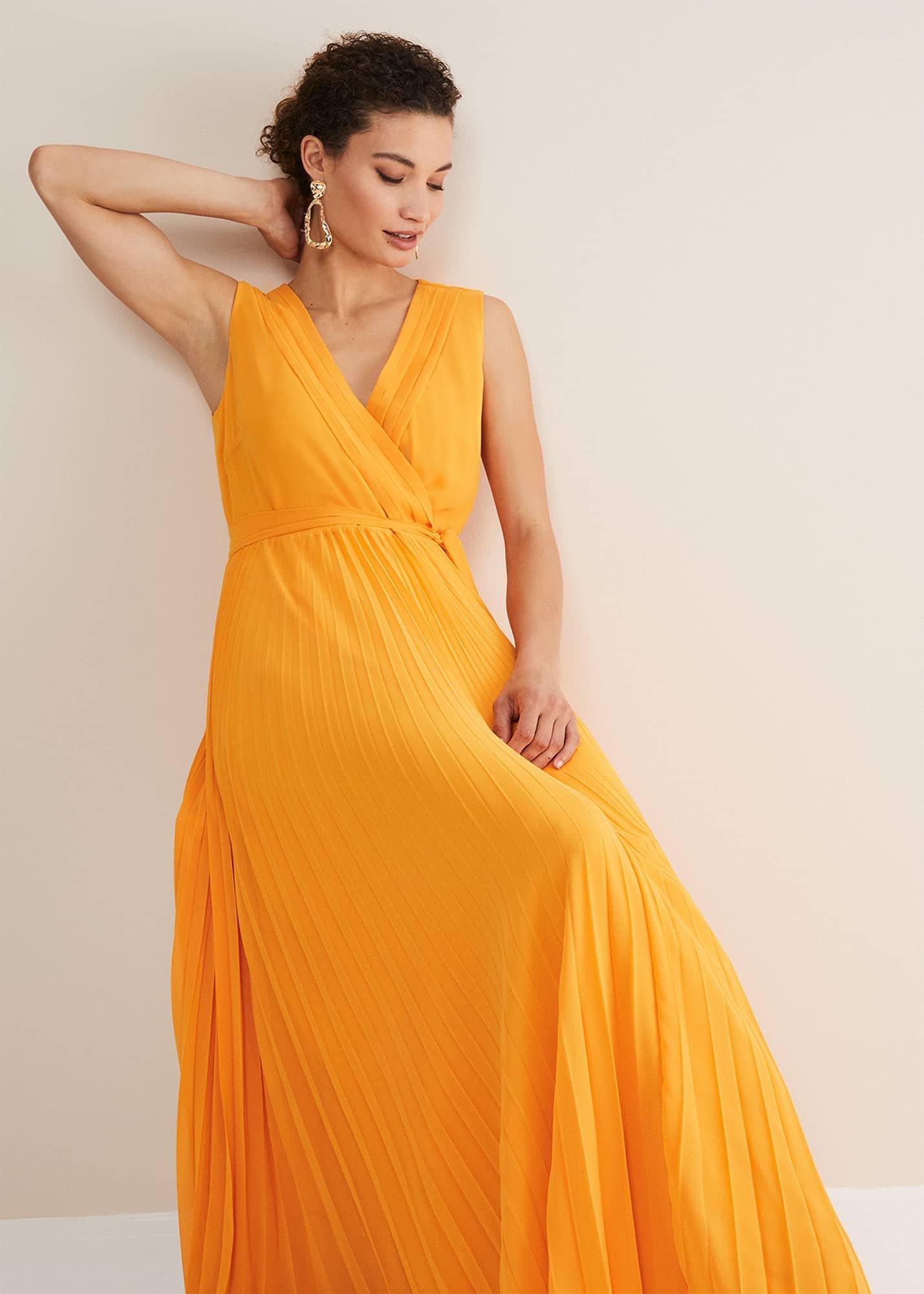Mollie Pleat Maxi Dress