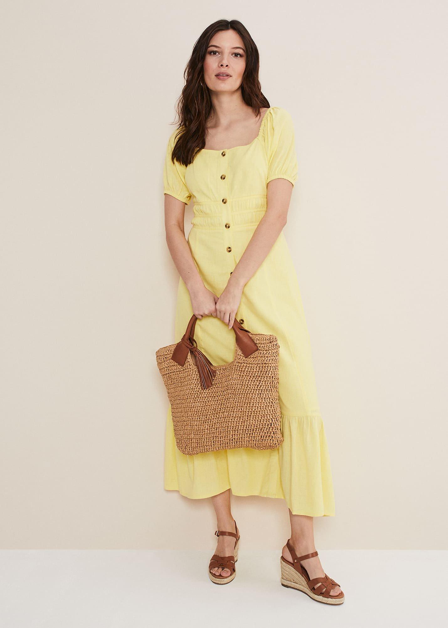 Maribella Linen Midi Dress