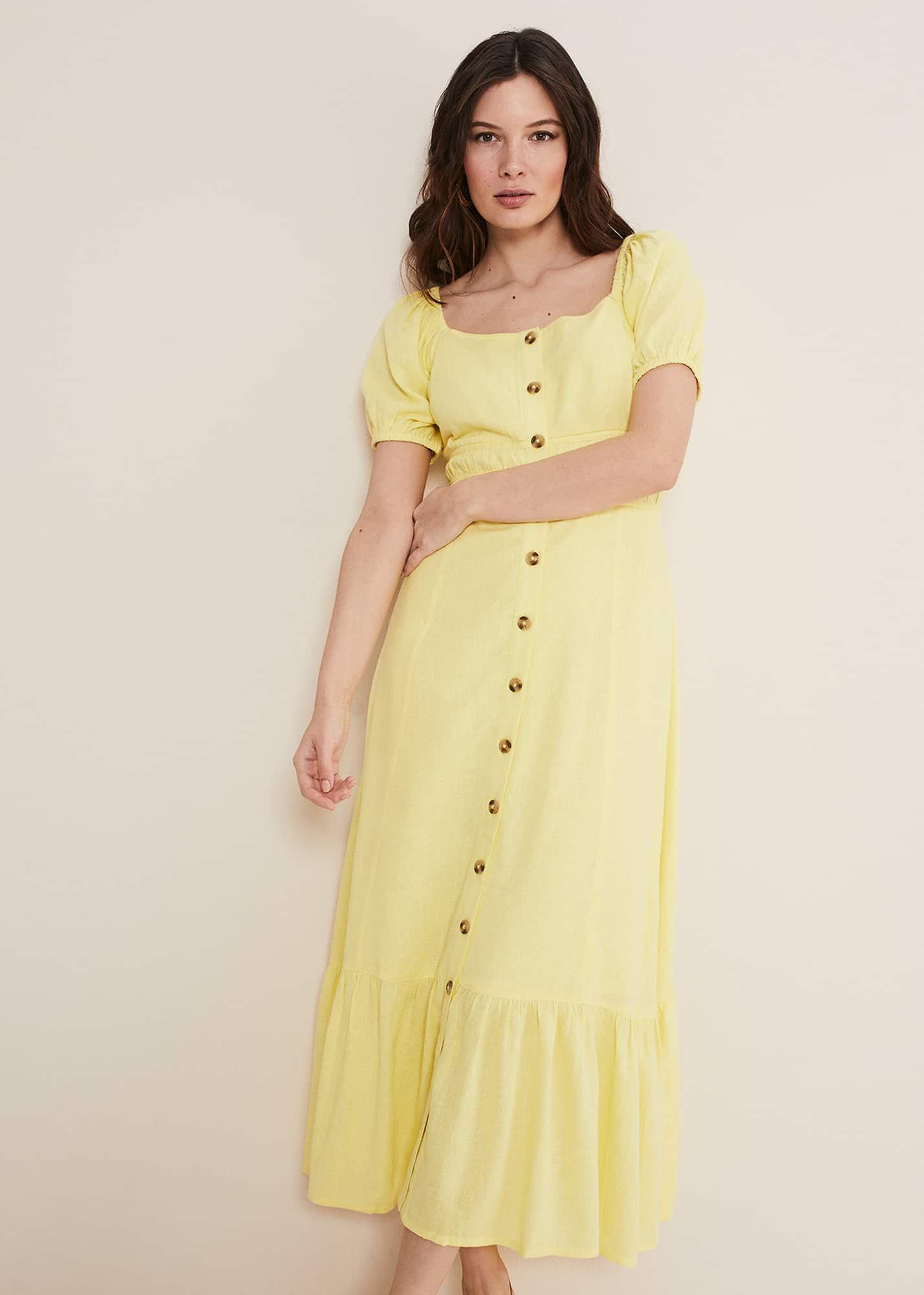 Maribella Linen Midi Dress