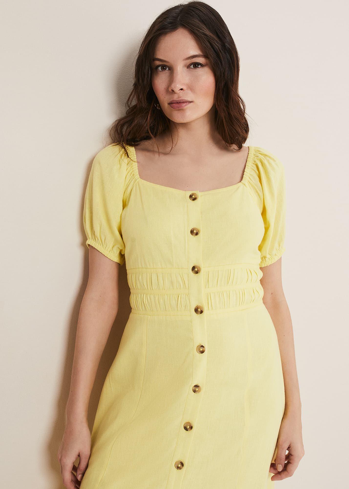 Maribella Linen Midi Dress