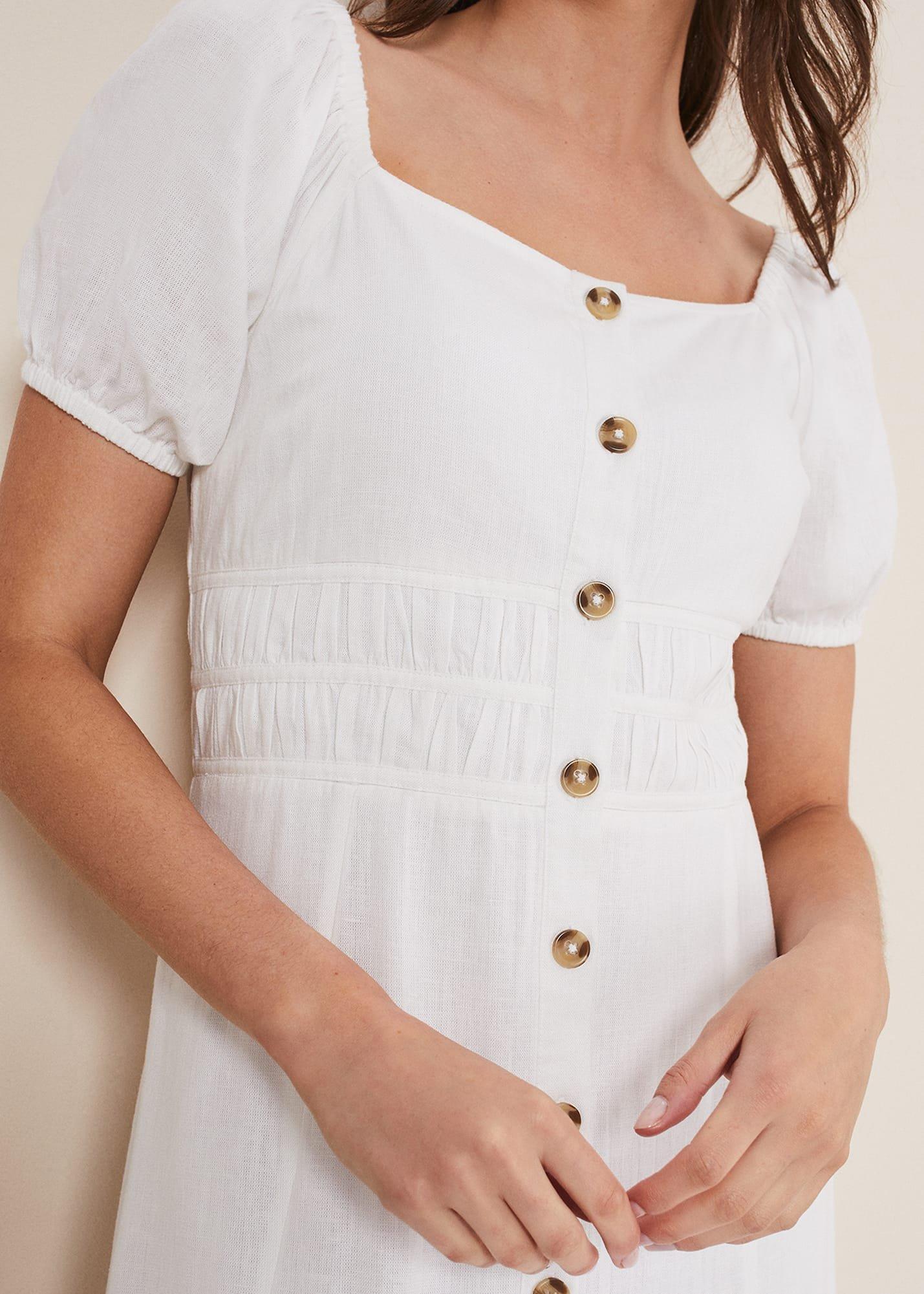Maribella Linen Midi Dress