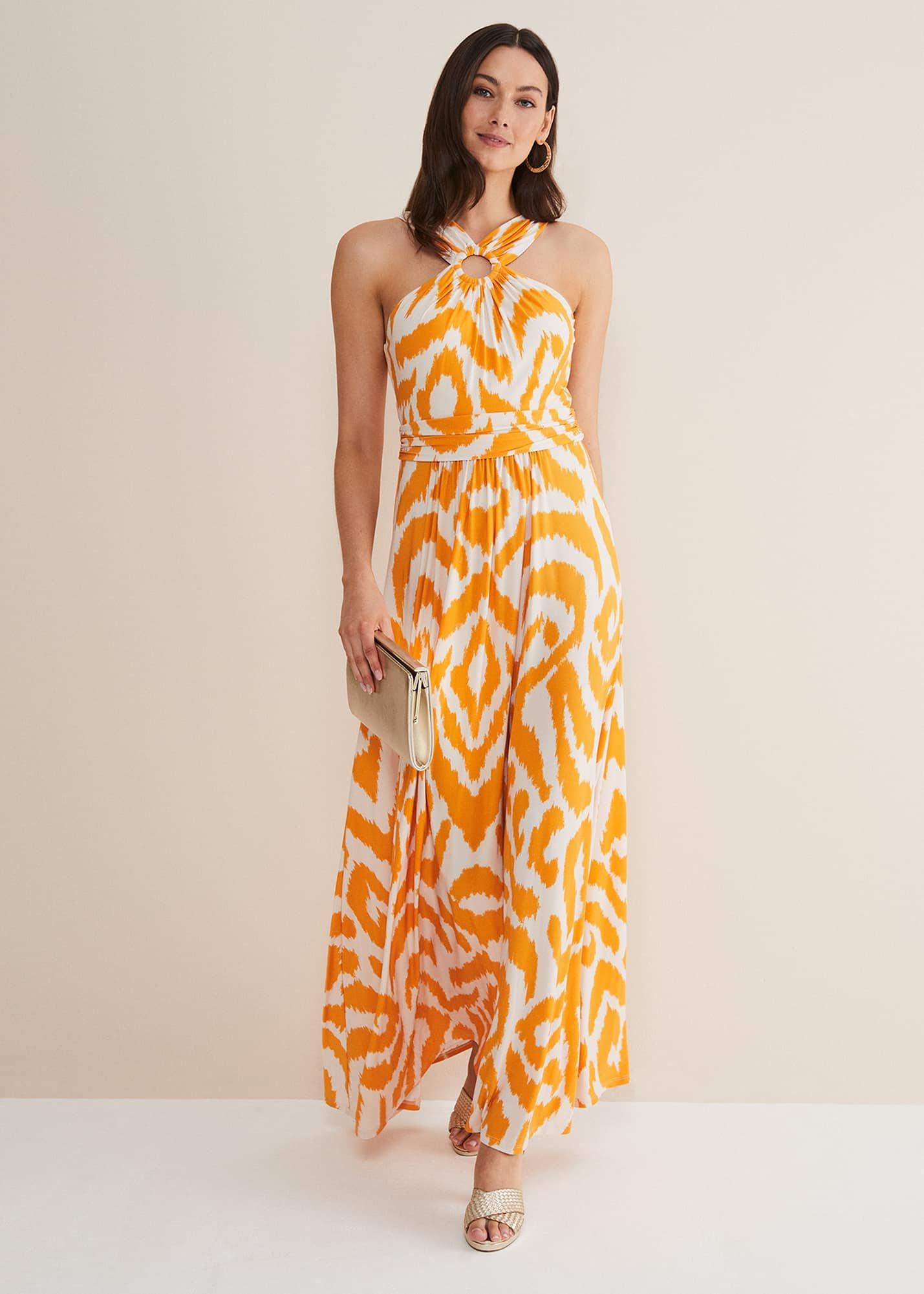 Maude Printed Jersey Maxi Dress