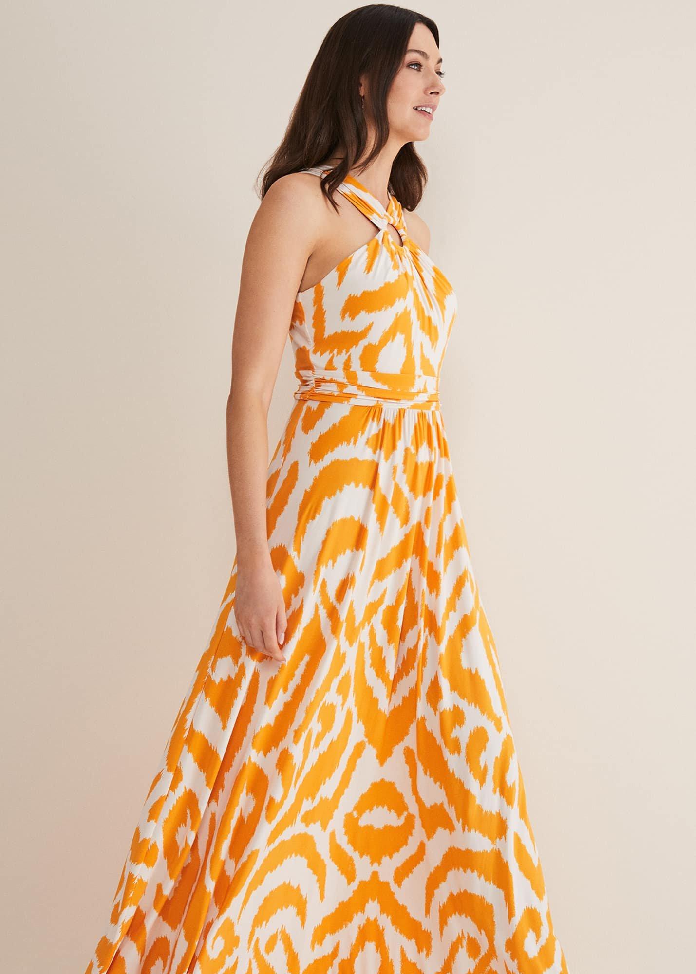Maude Printed Jersey Maxi Dress