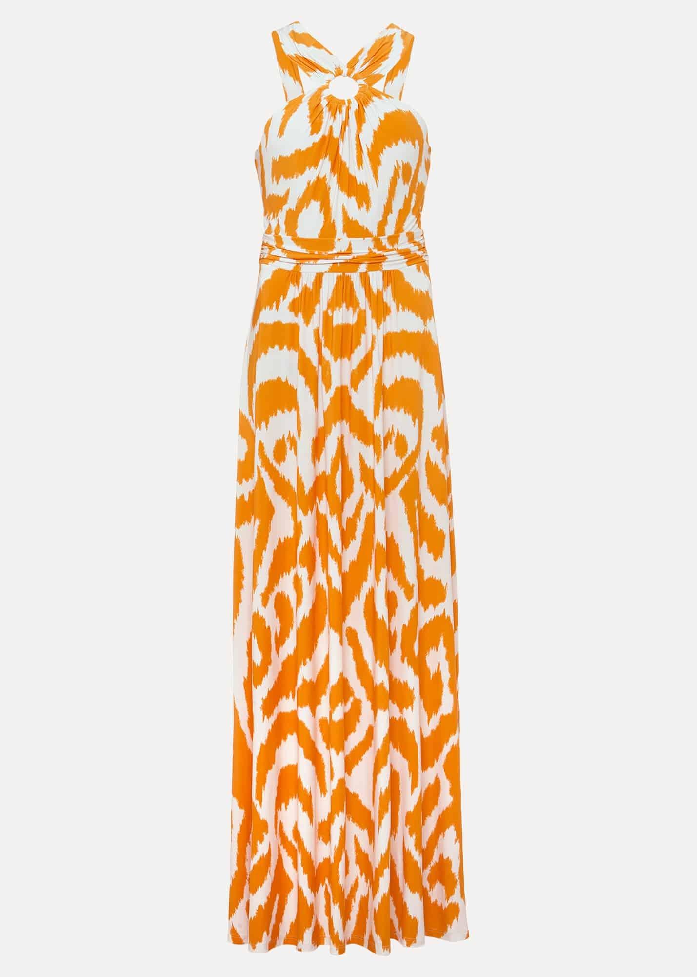 Maude Printed Jersey Maxi Dress