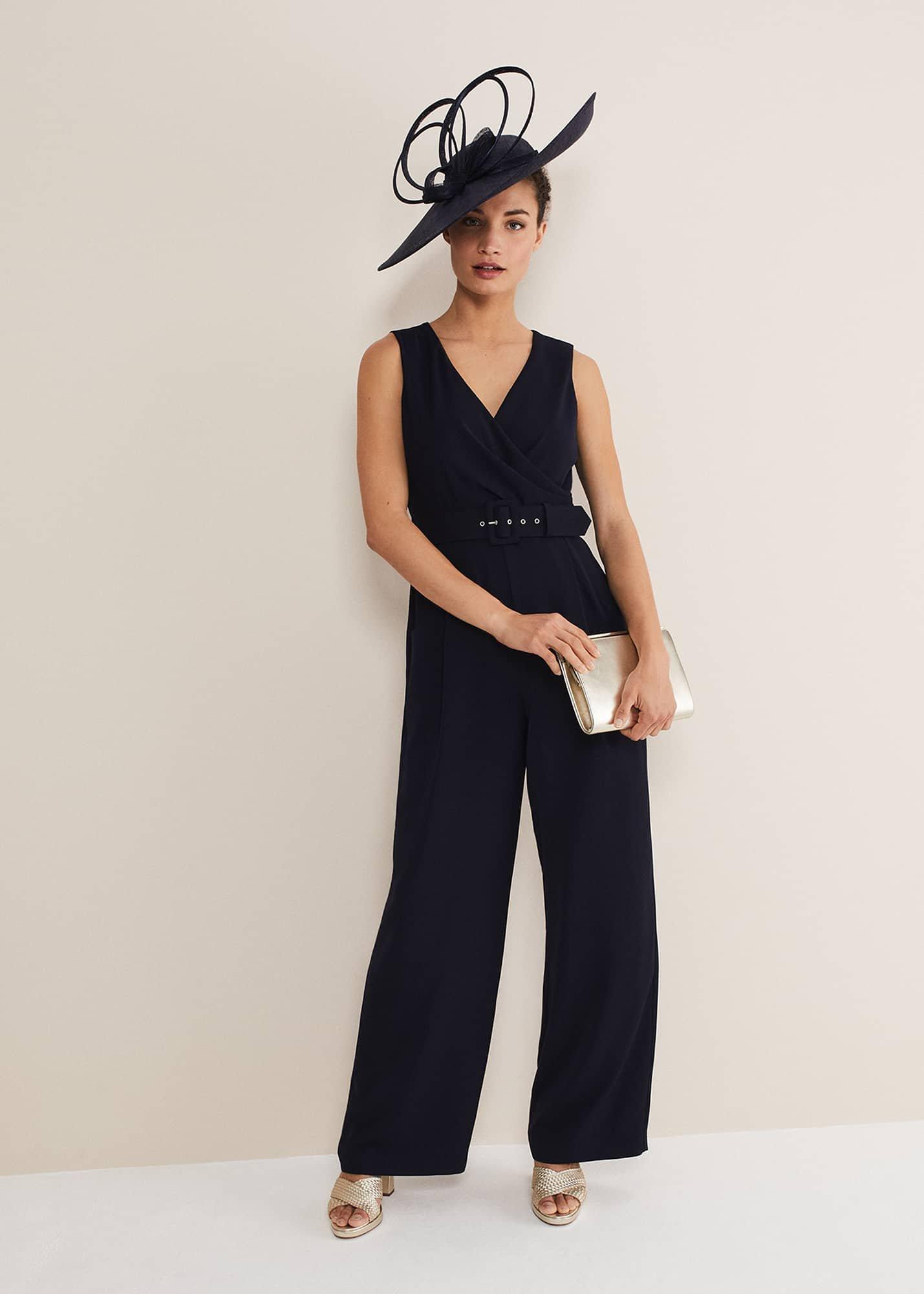 Lissia Navy Wide Leg Jumpsuit