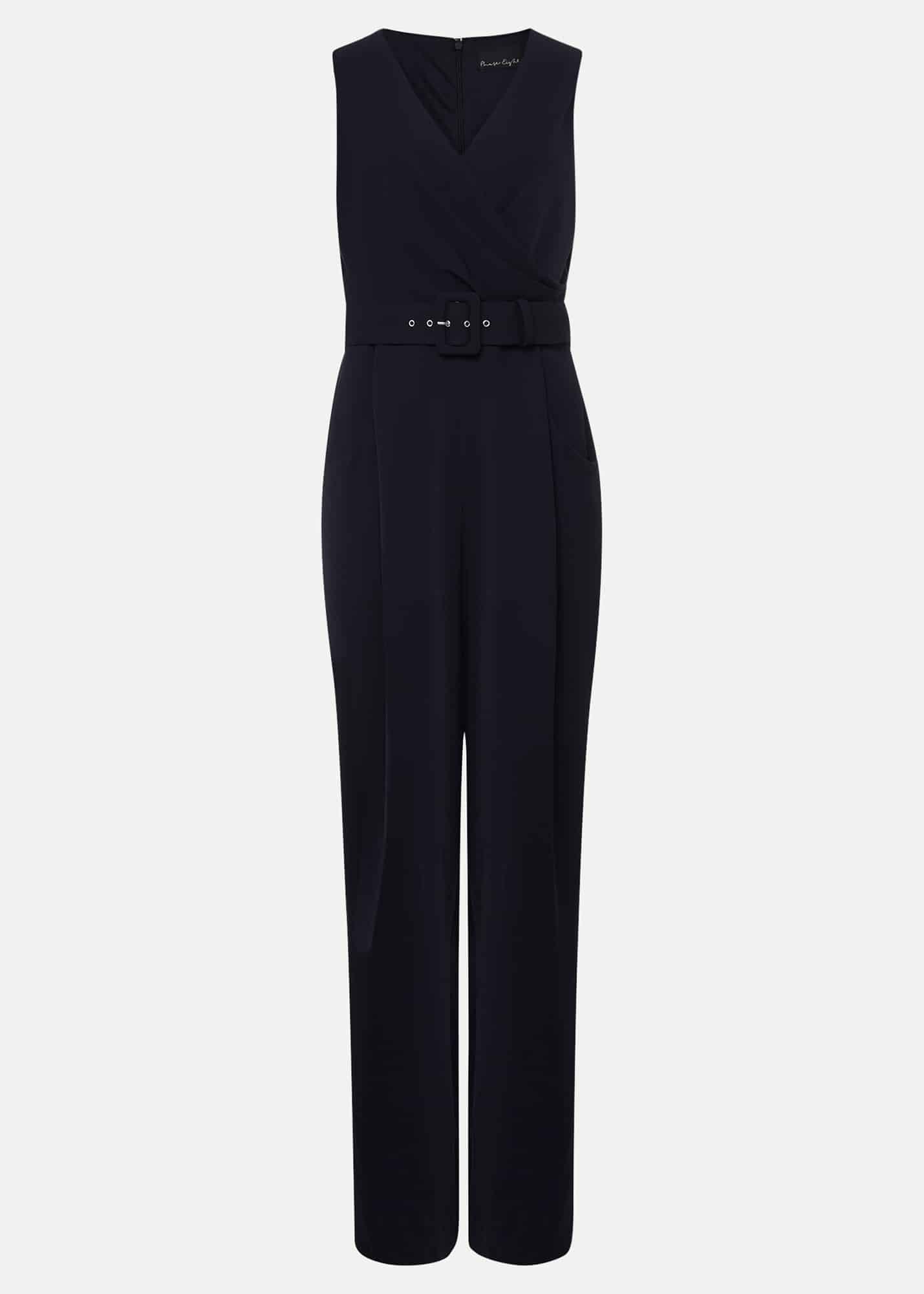 Petite Lissia Navy Wide Leg Jumpsuit