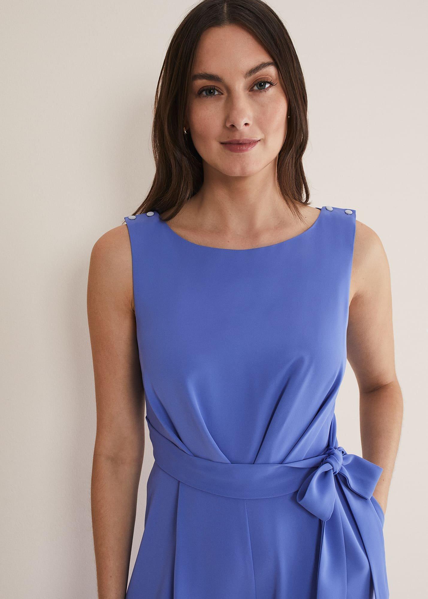 Elaina Blue Wide Leg Jumpsuit