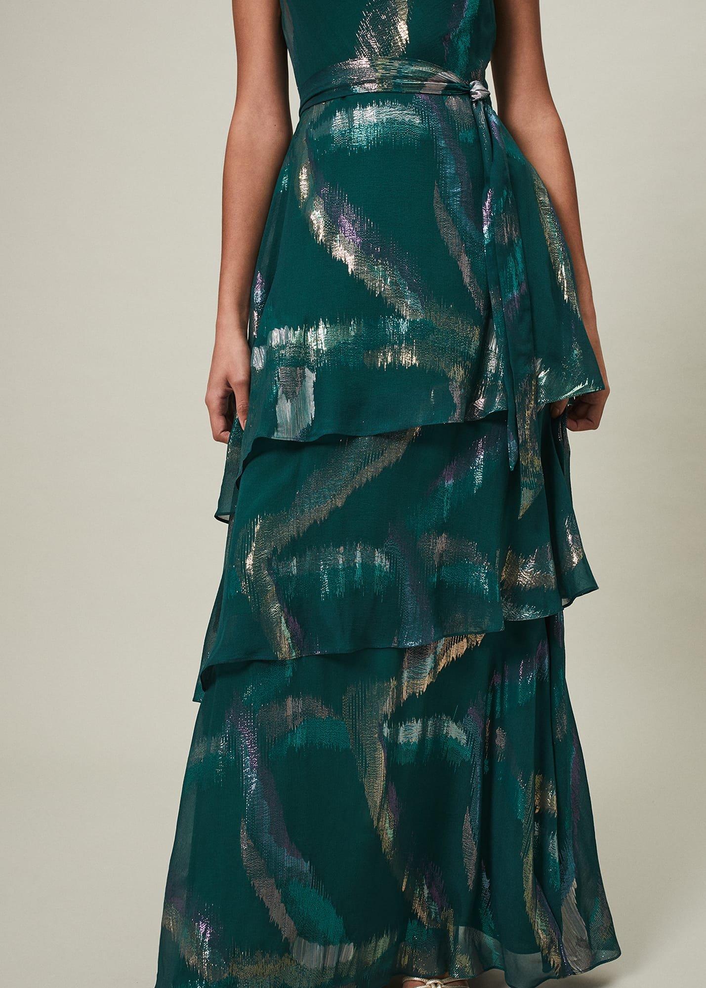 Sonia One Shoulder Silk Maxi Dress