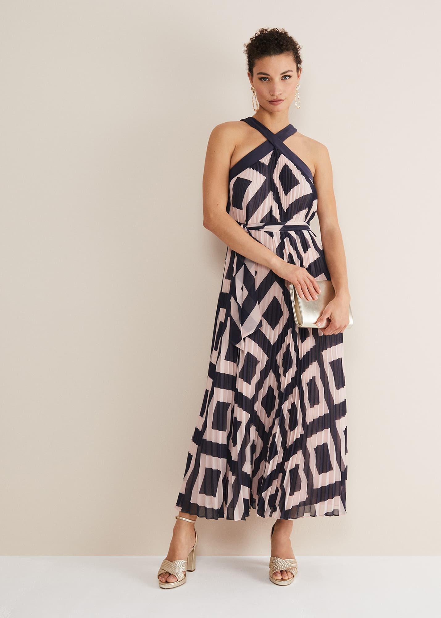 Hestia Diamond Trapeze Maxi Dress