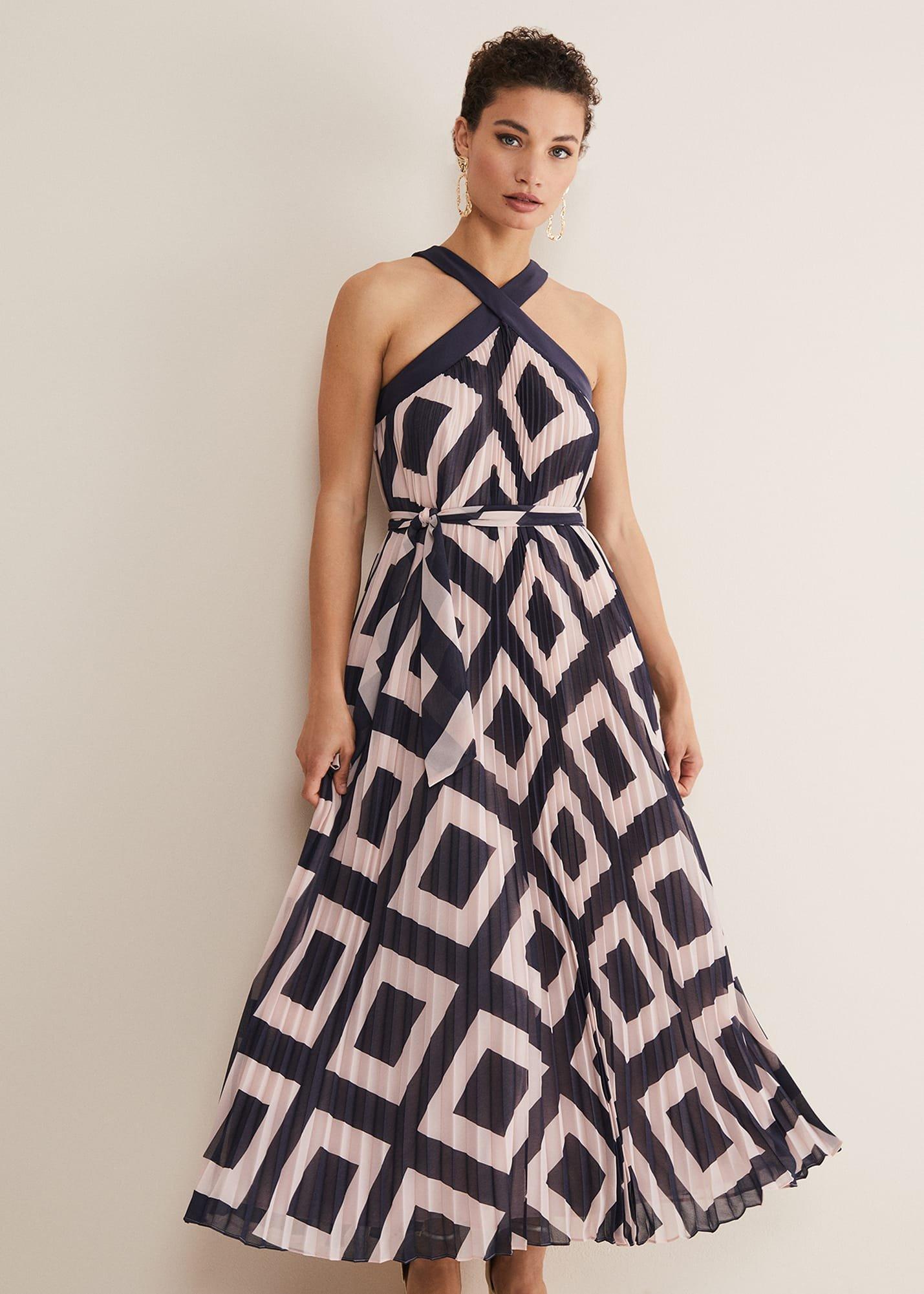 Hestia Diamond Trapeze Maxi Dress