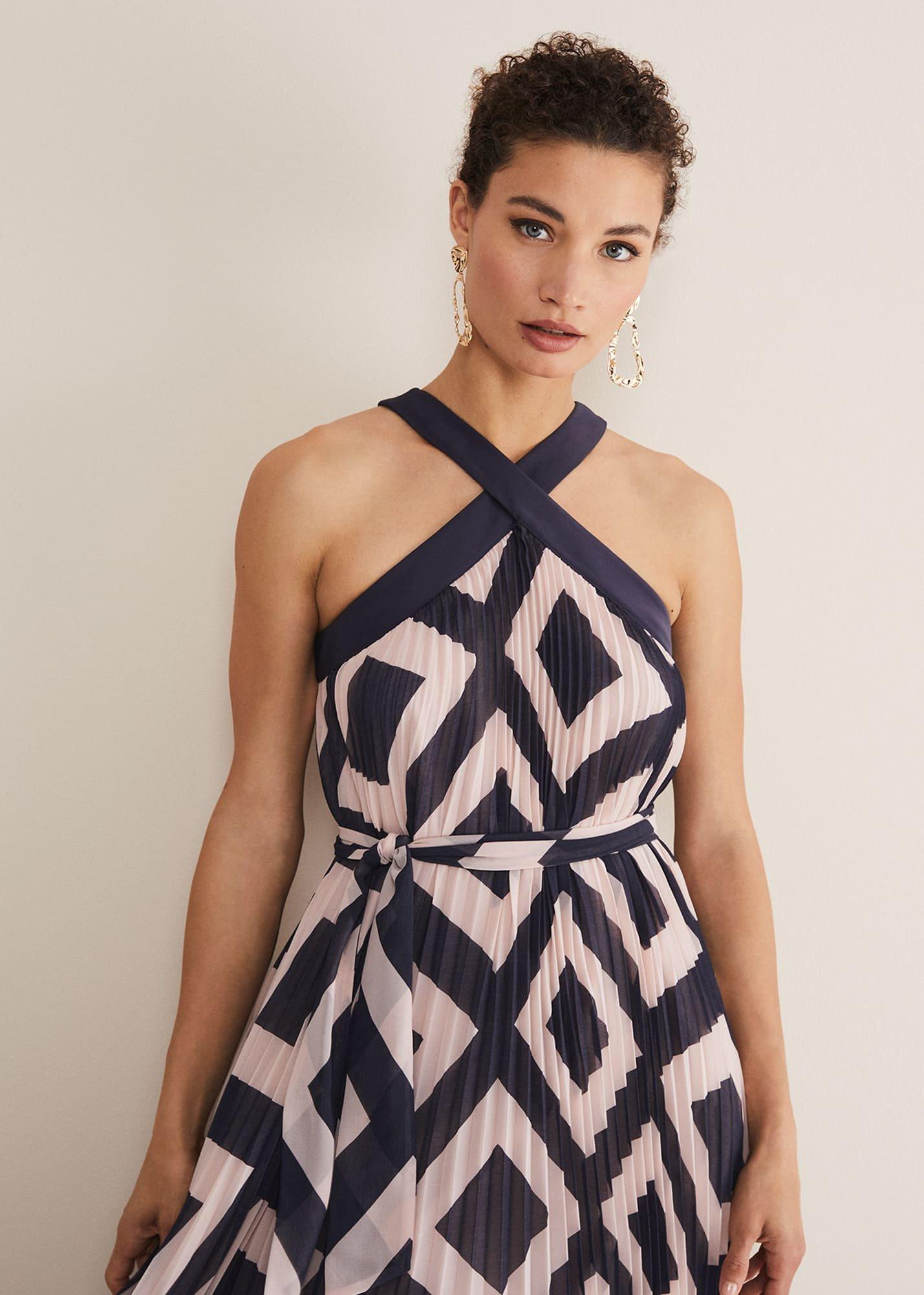 Hestia Diamond Trapeze Maxi Dress