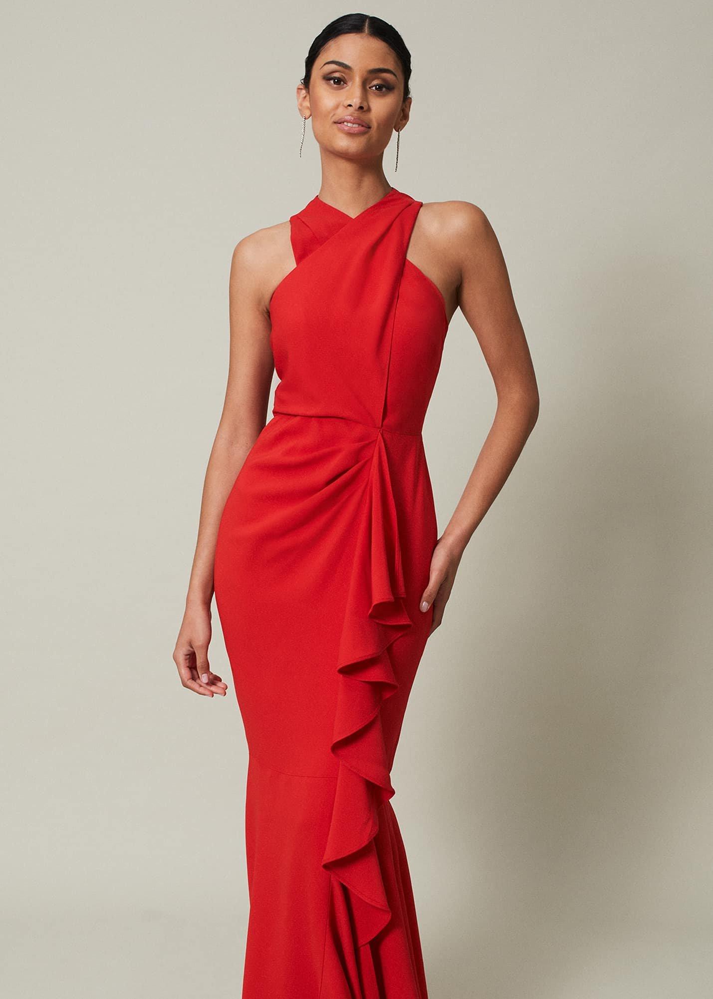 Pamela Ruffled Maxi Dress