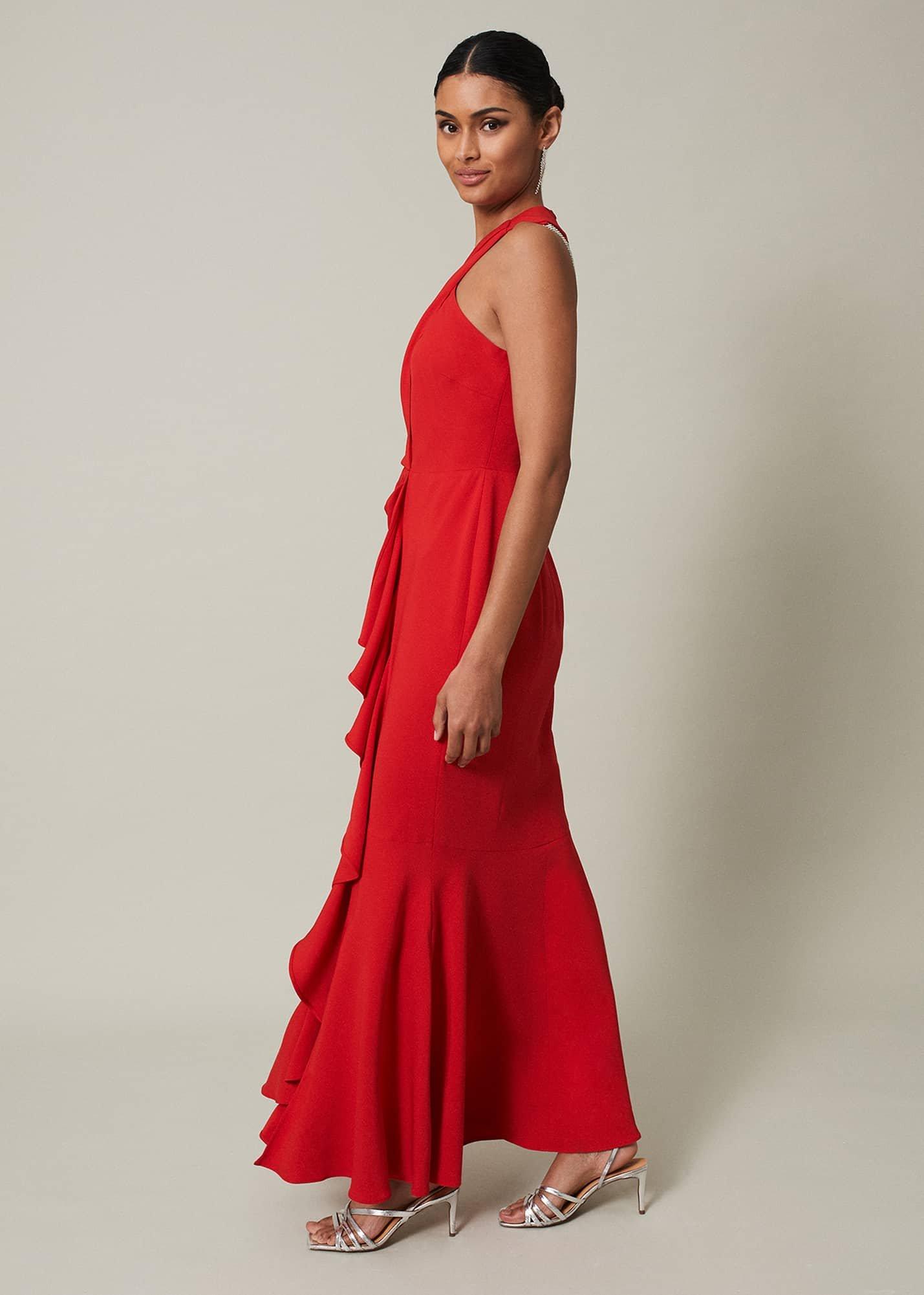 Pamela Ruffled Maxi Dress
