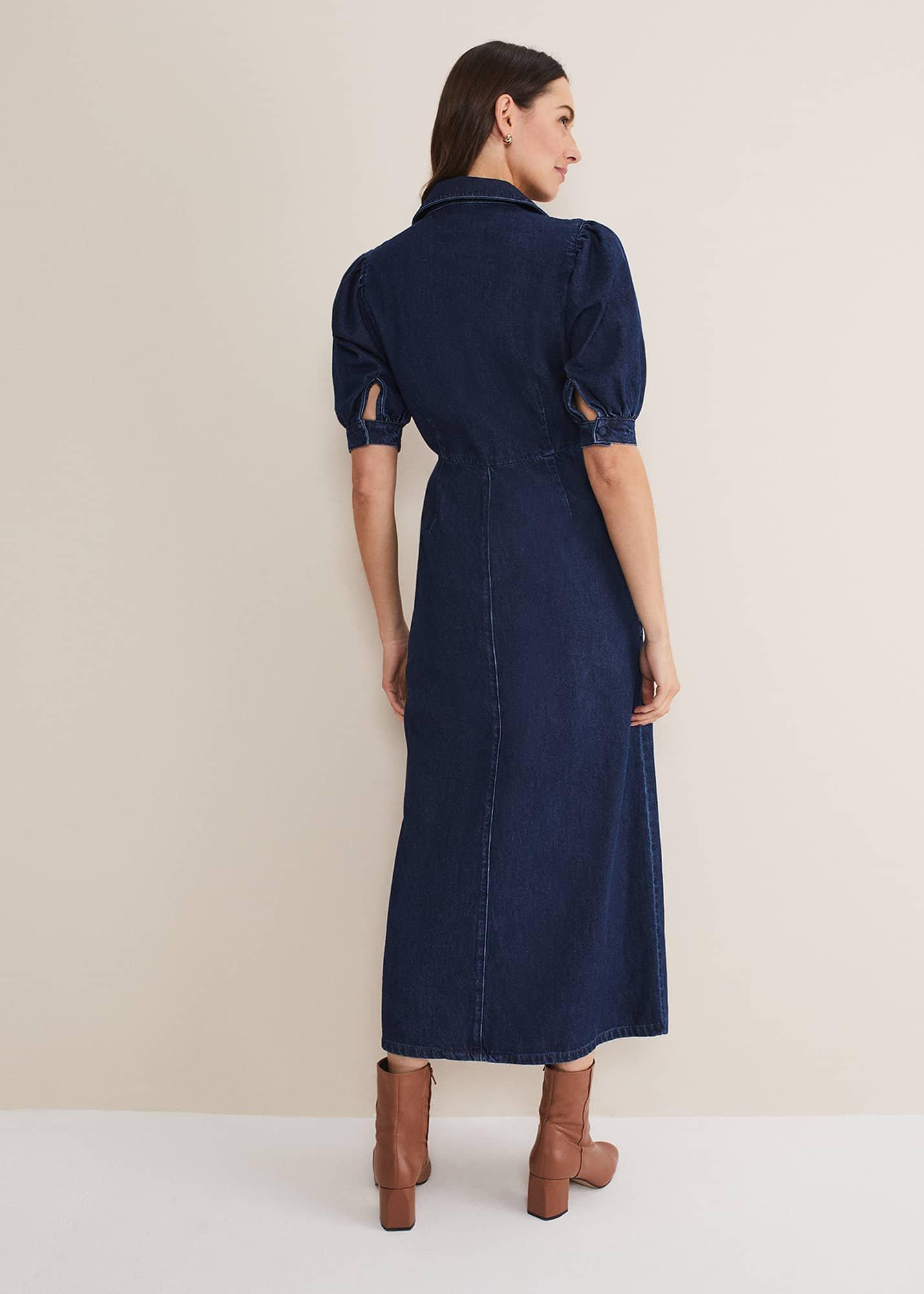 Cosette Denim Midaxi Dress