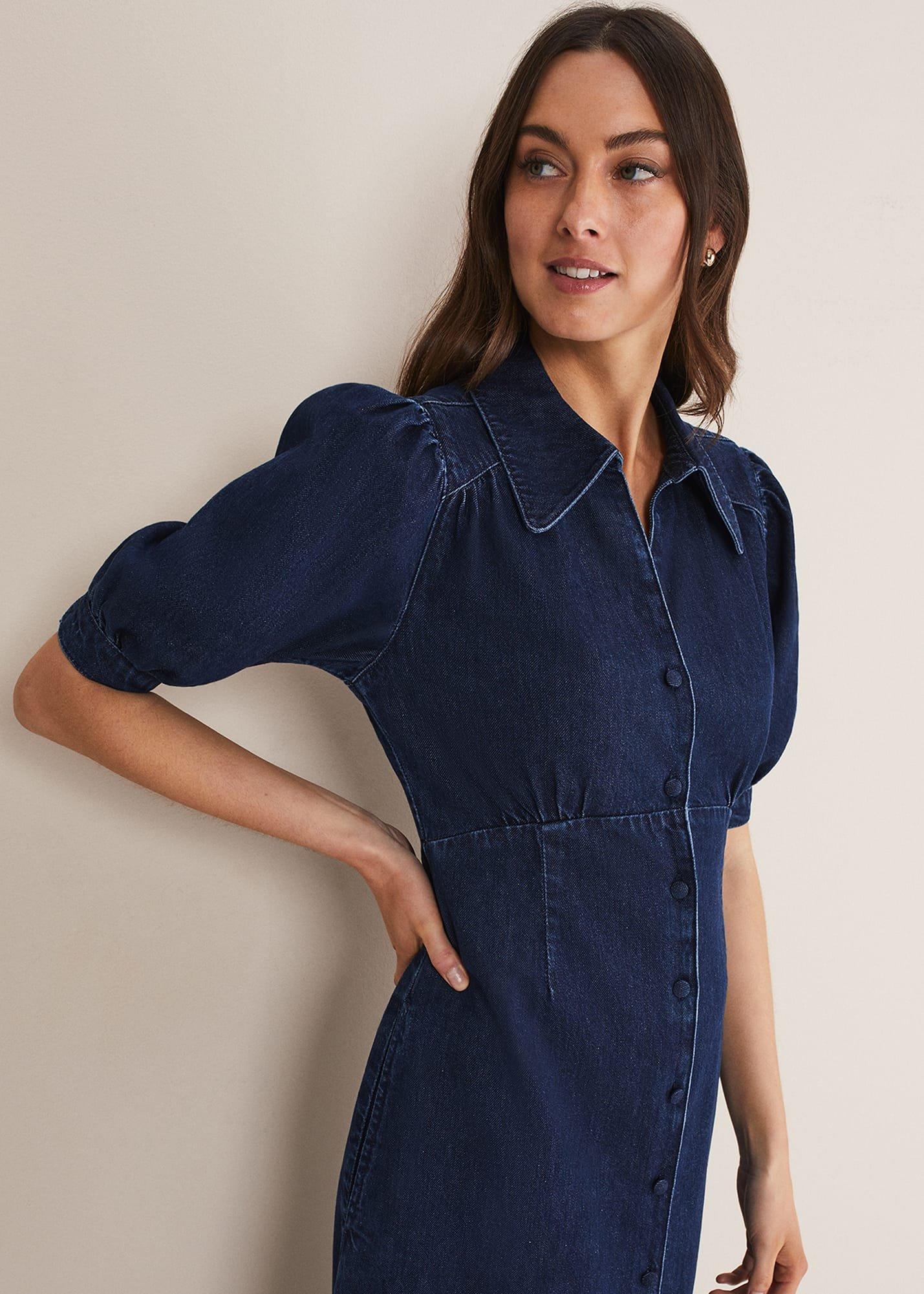 Cosette Denim Midaxi Dress