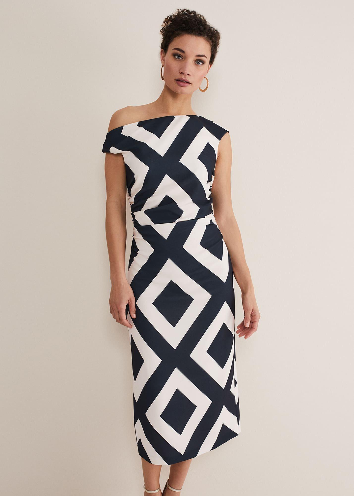 Posy Geo Fitted Dress