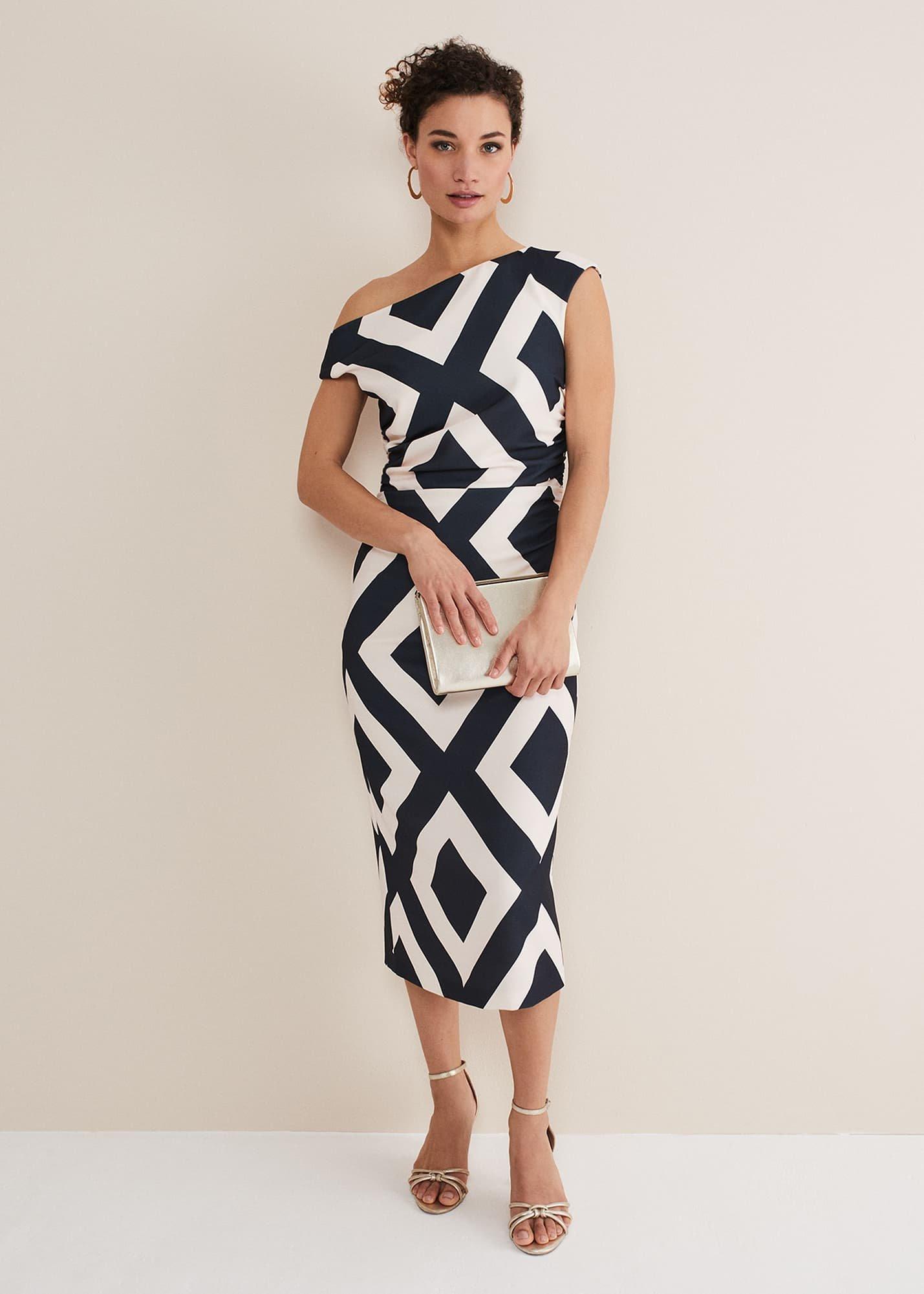 Posy Geo Fitted Dress