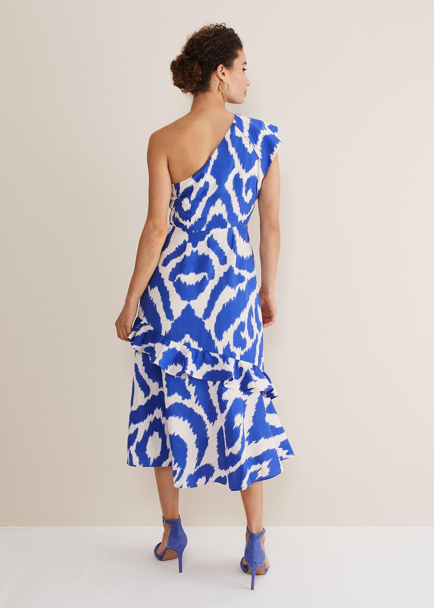 Joy One Shoulder Midi Dress