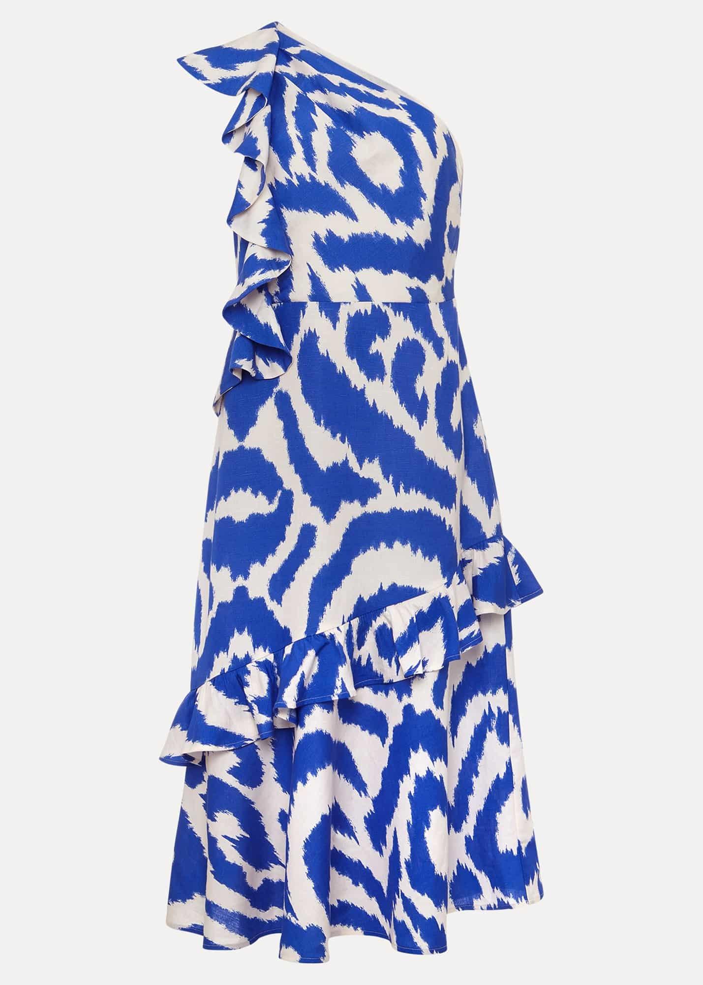 Joy One Shoulder Midi Dress