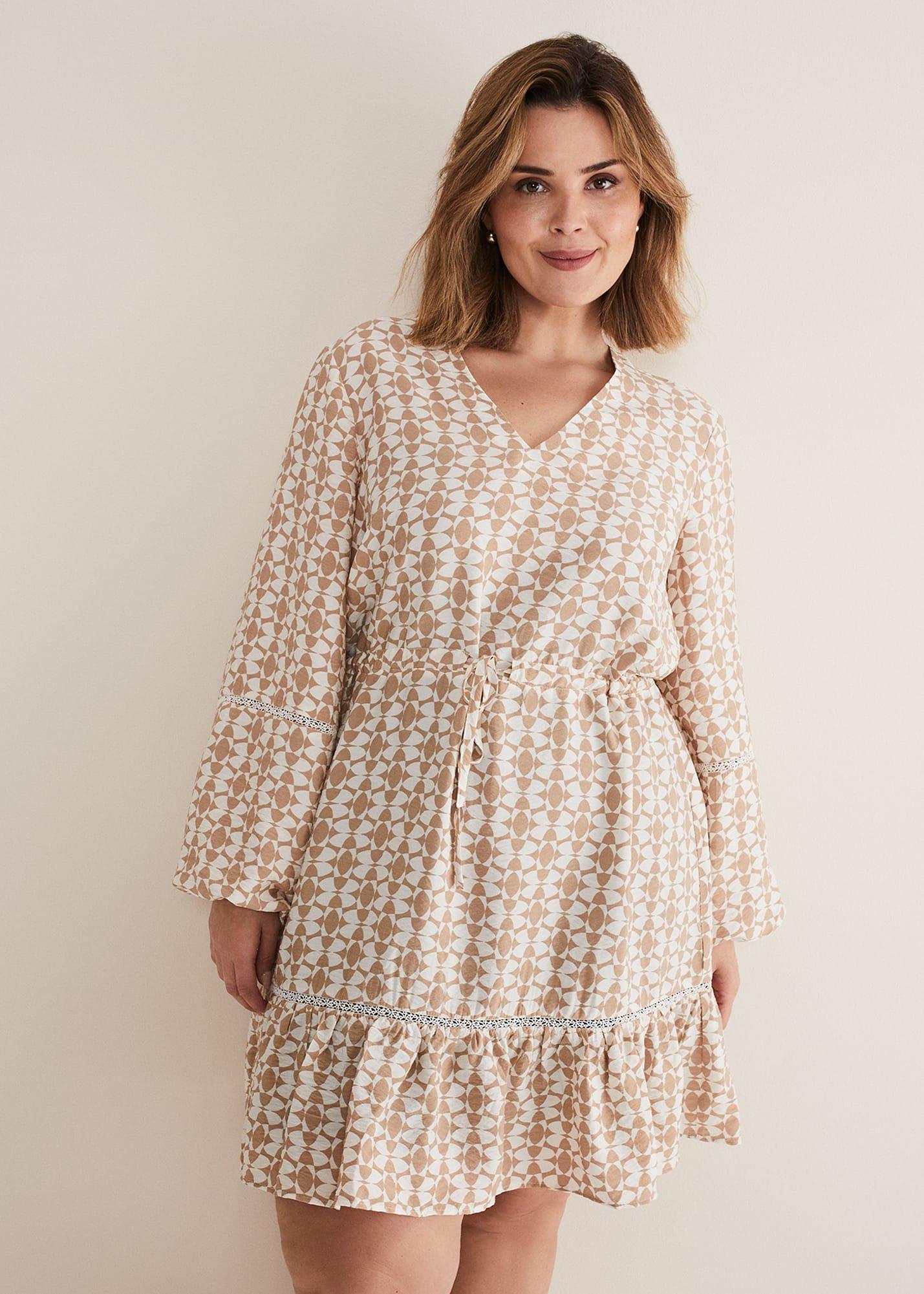 Kesia Geo Swing Mini Dress