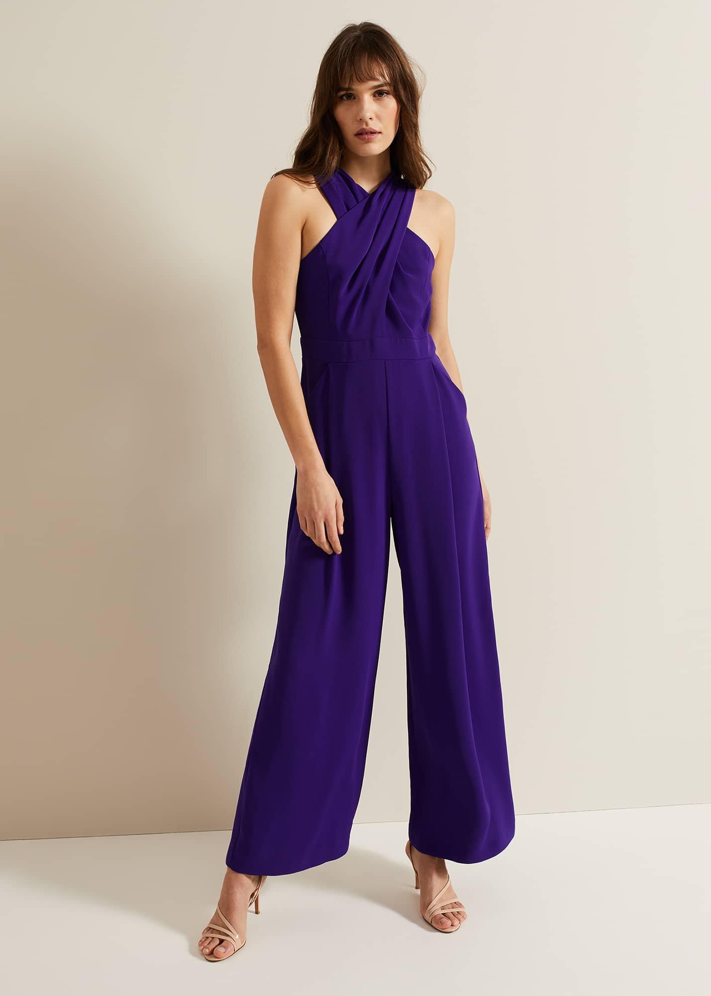 Giorgia Cross Neck Jumpsuit | Phase Eight ROW |