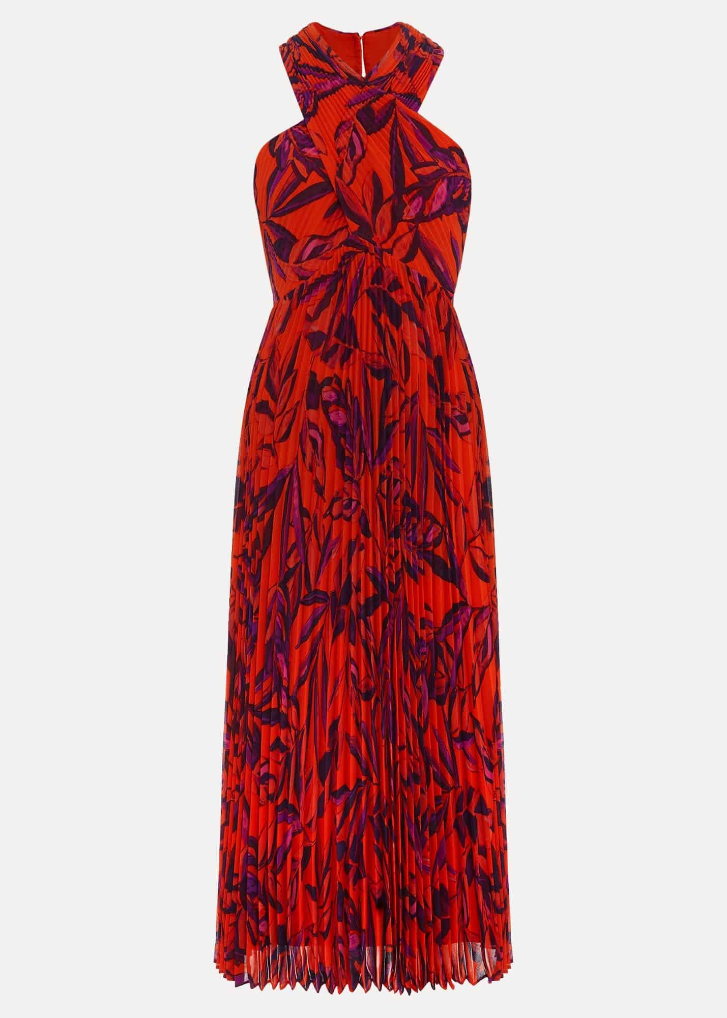 Sorella Pleated Midi Dress