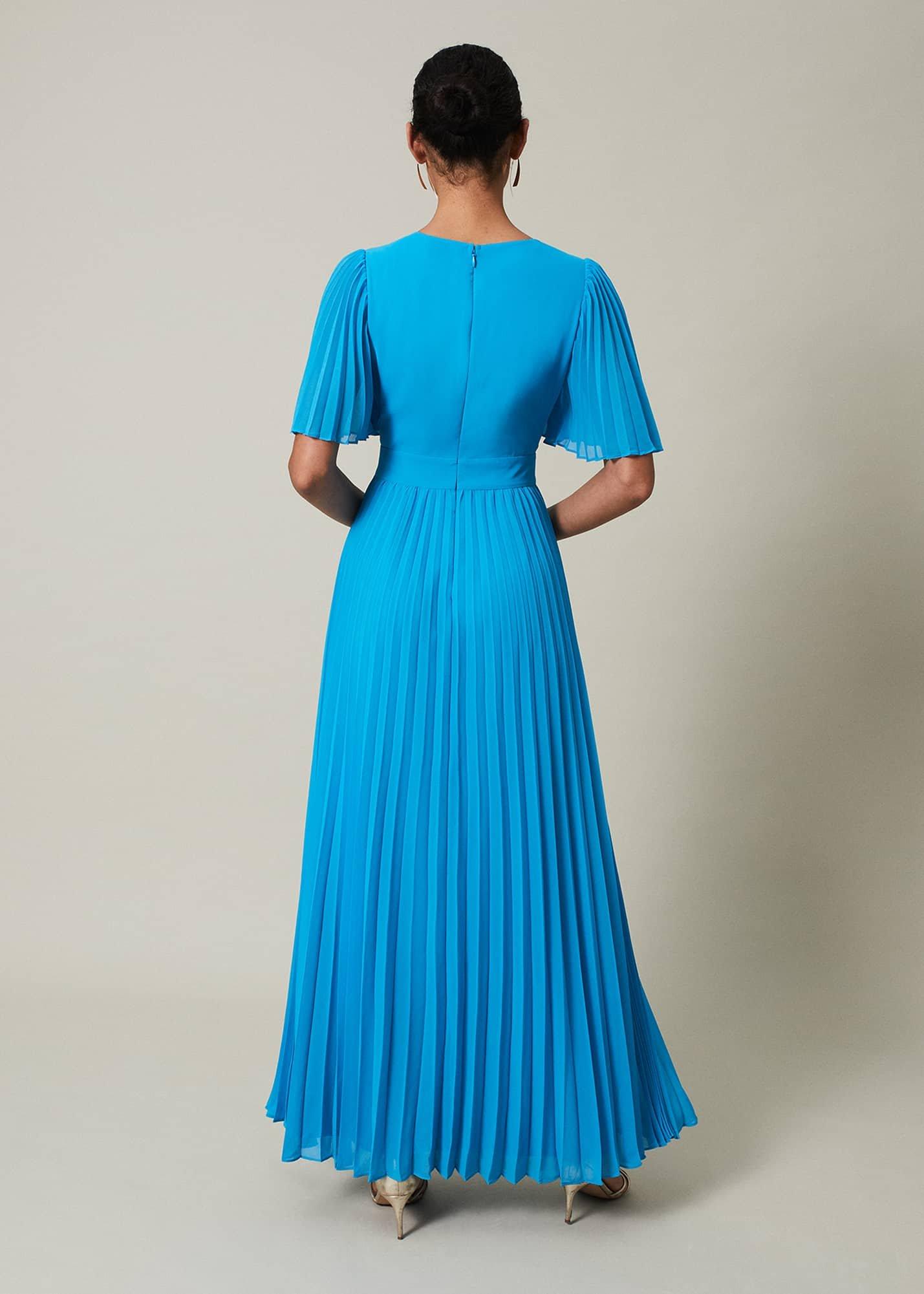 Yasmina Pleated Maxi Dress