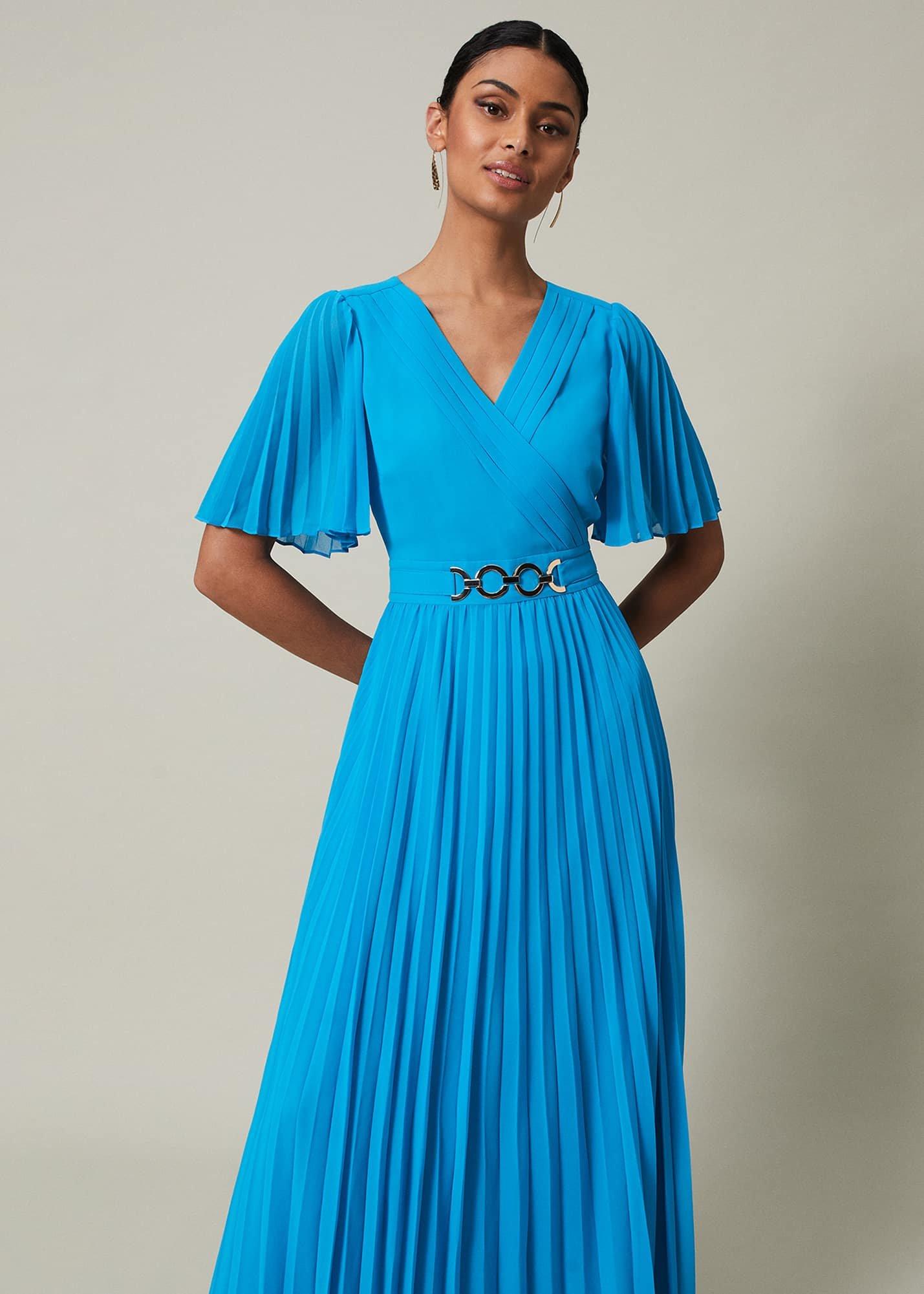 Yasmina Pleated Maxi Dress