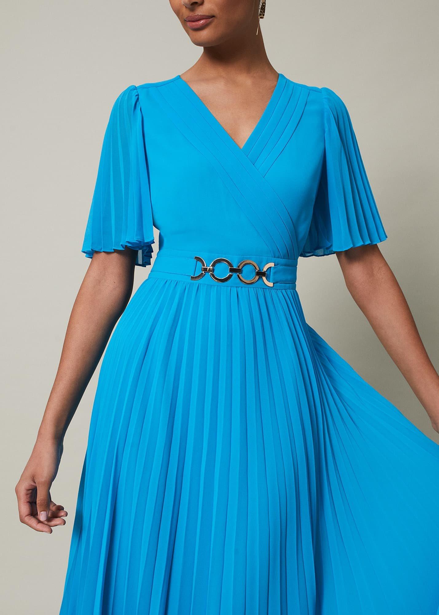 Yasmina Pleated Maxi Dress