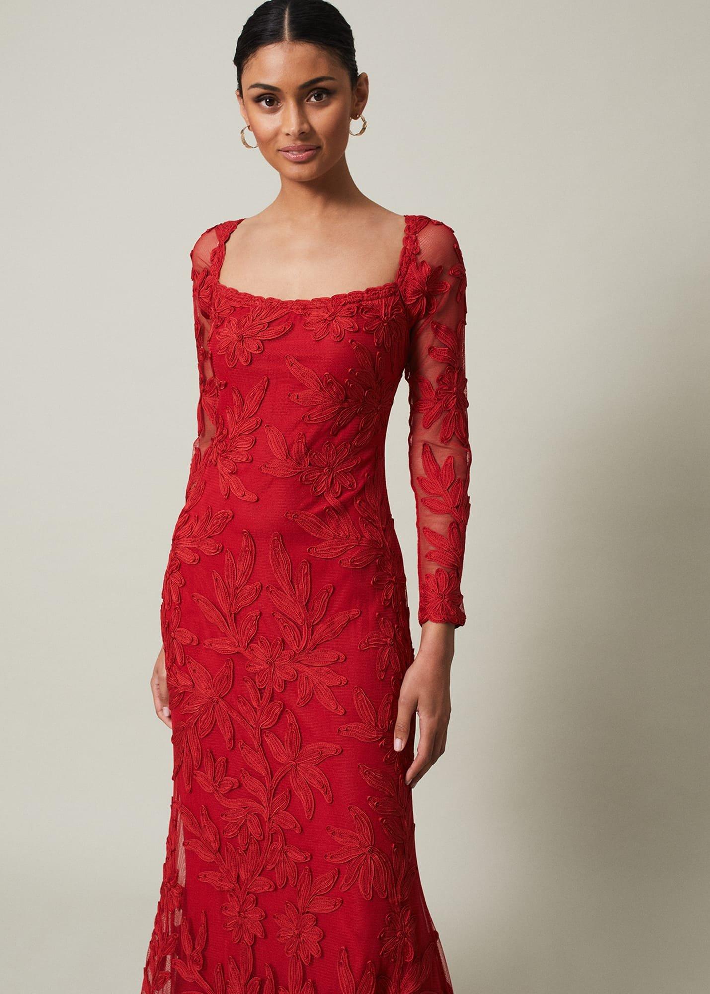 Alicia Tapework Maxi Dress