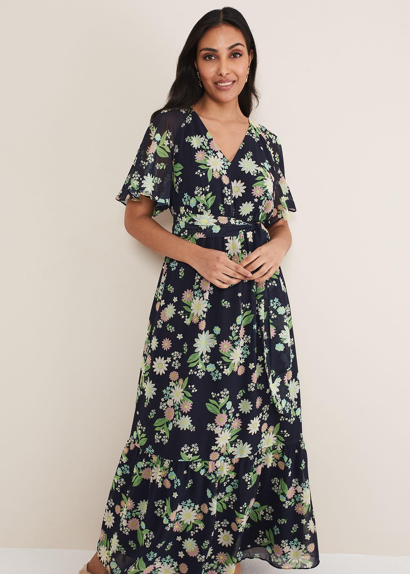 Petite Georgie Floral Tiered Maxi Dress