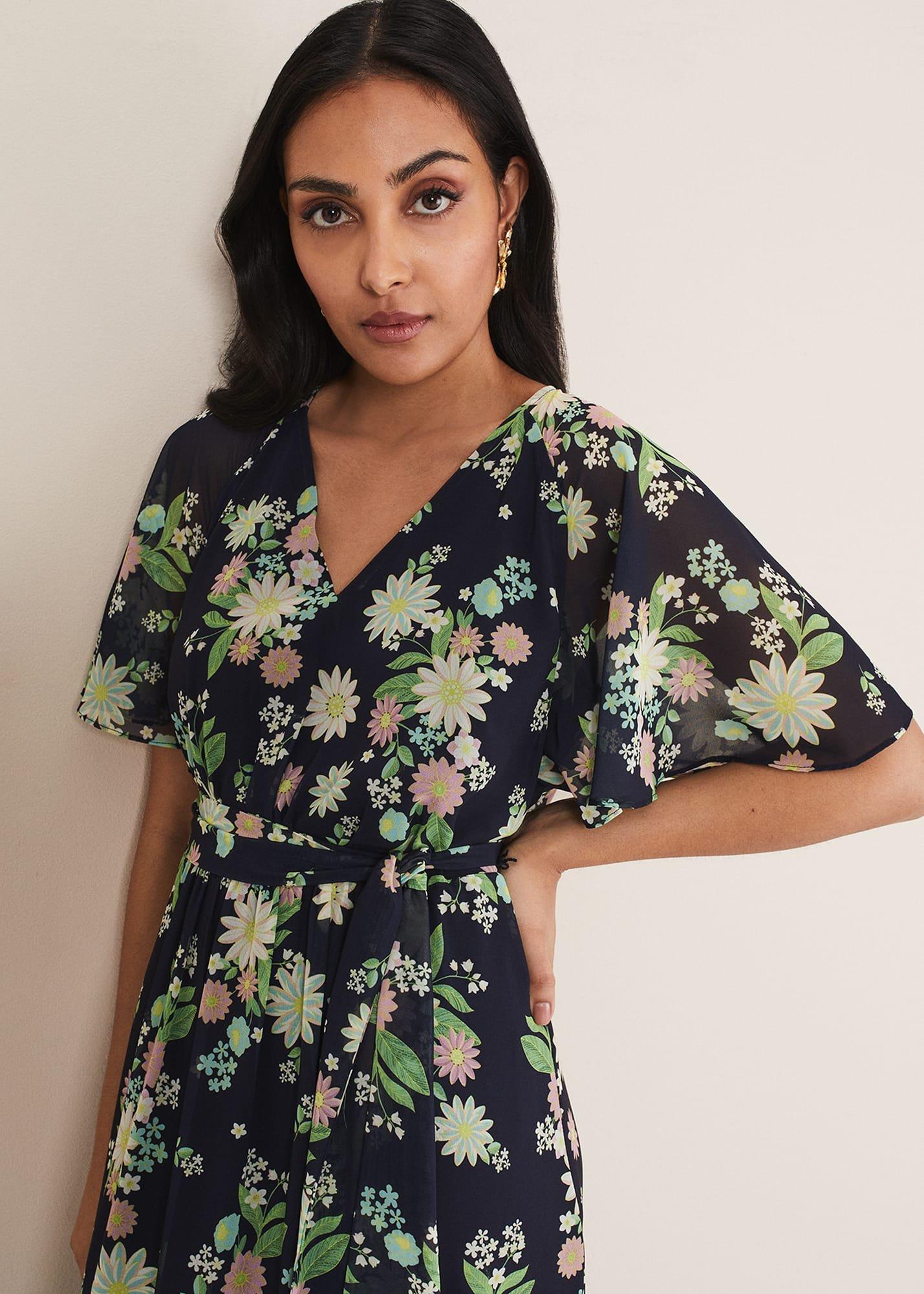 Petite Georgie Floral Tiered Maxi Dress
