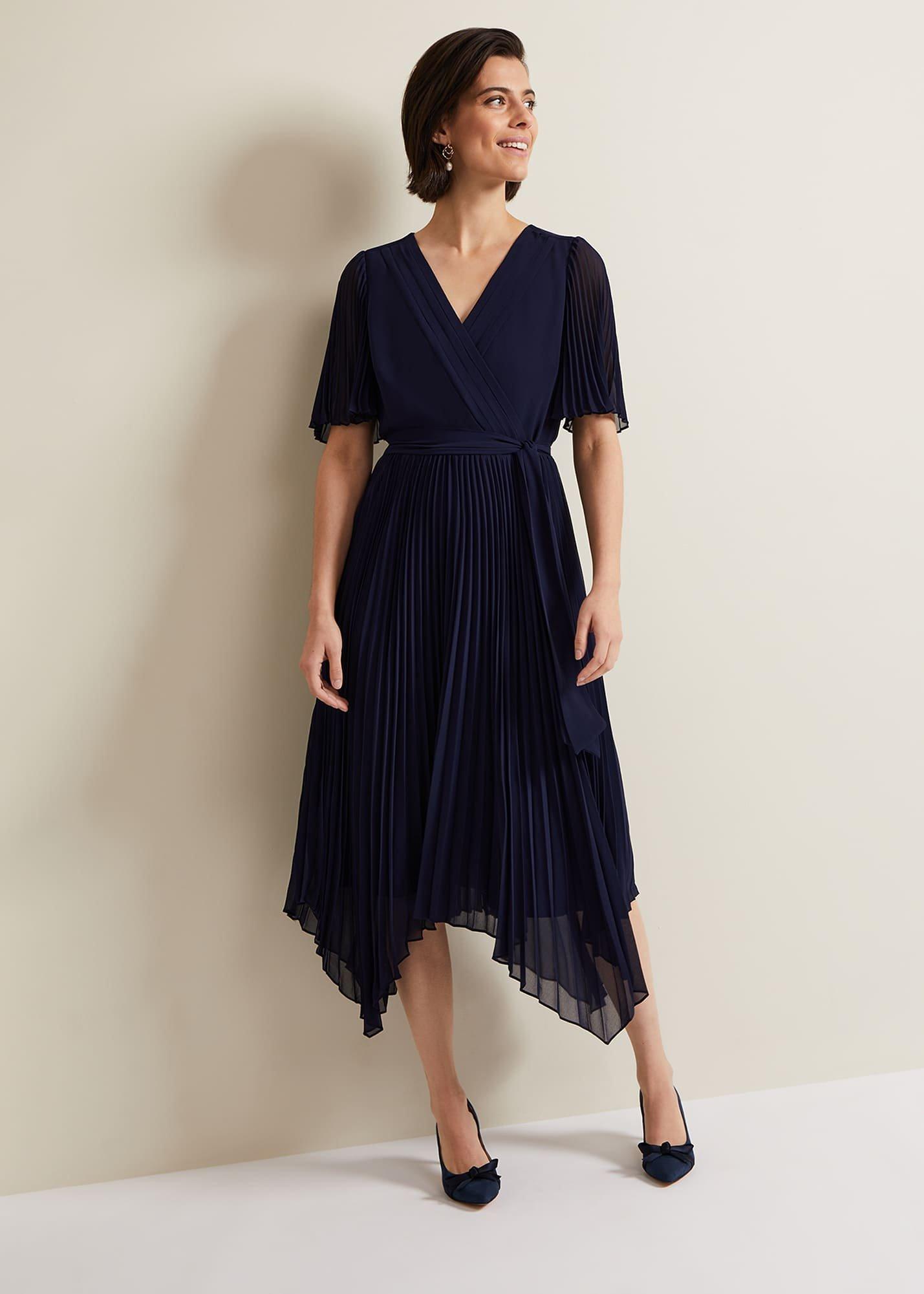 Kendall Pleated Midi Dress