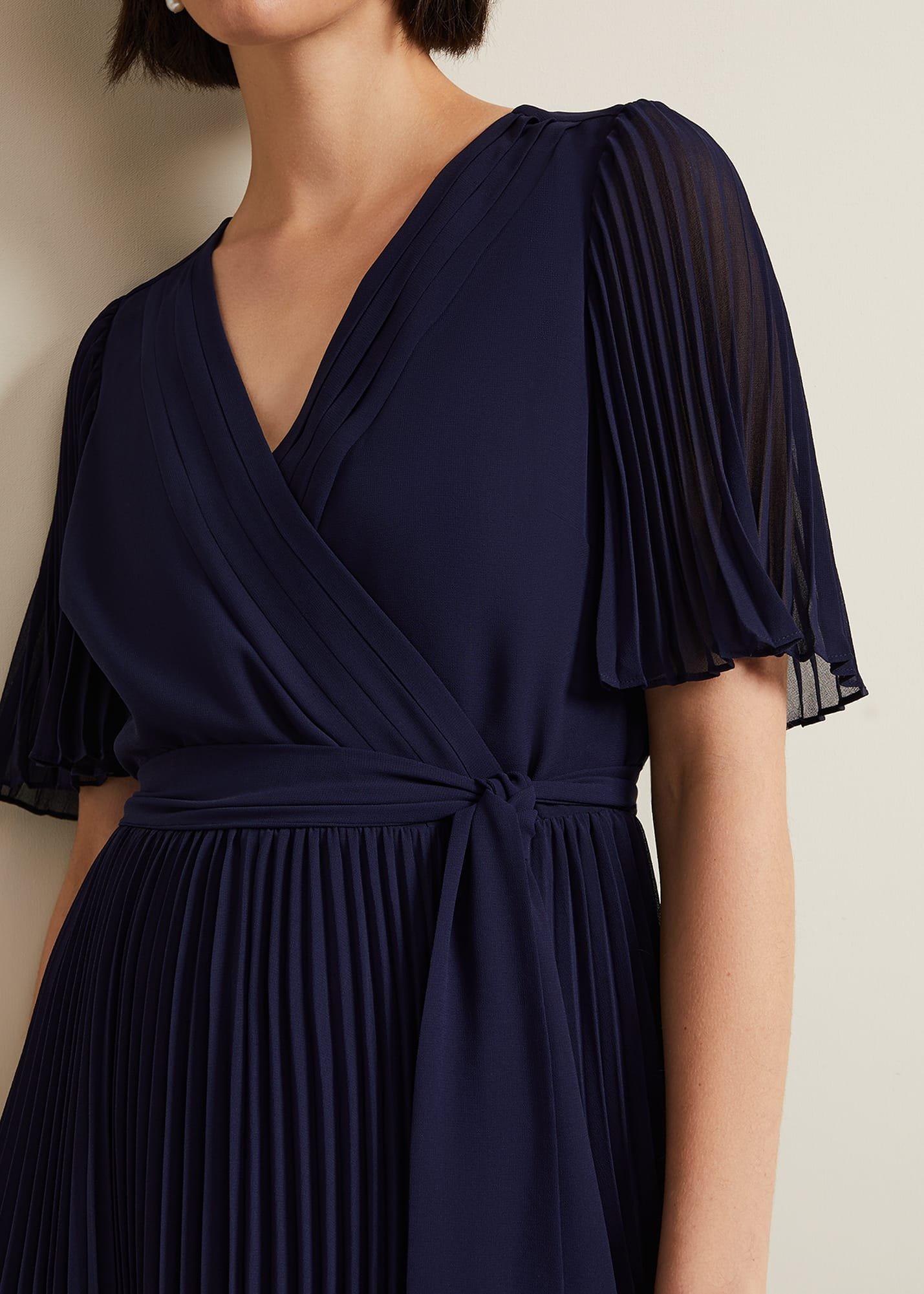 Kendall Pleated Midi Dress