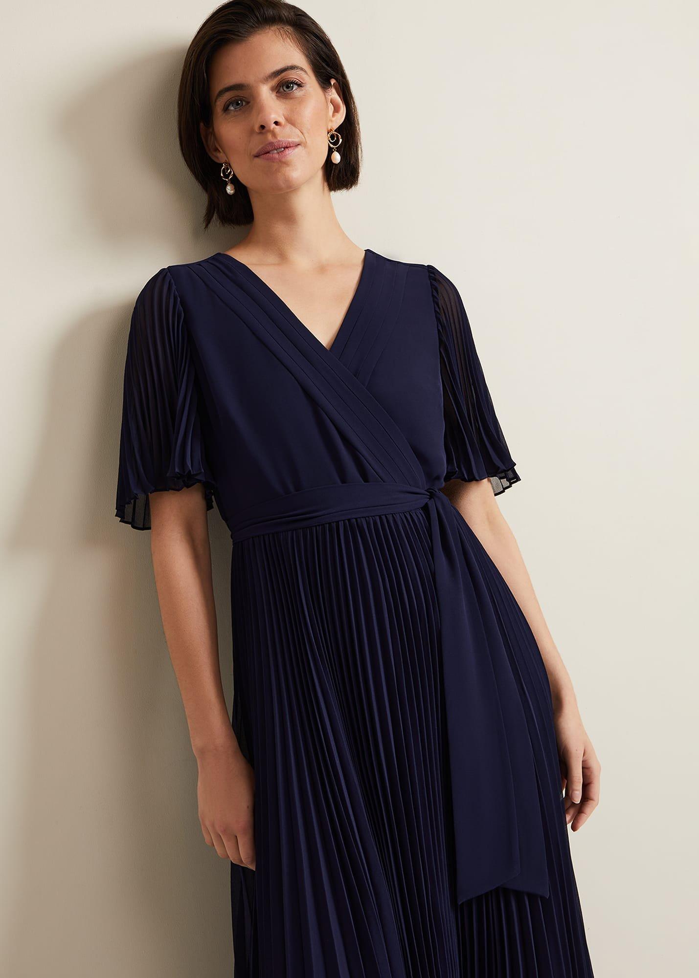 Kendall Pleated Midi Dress