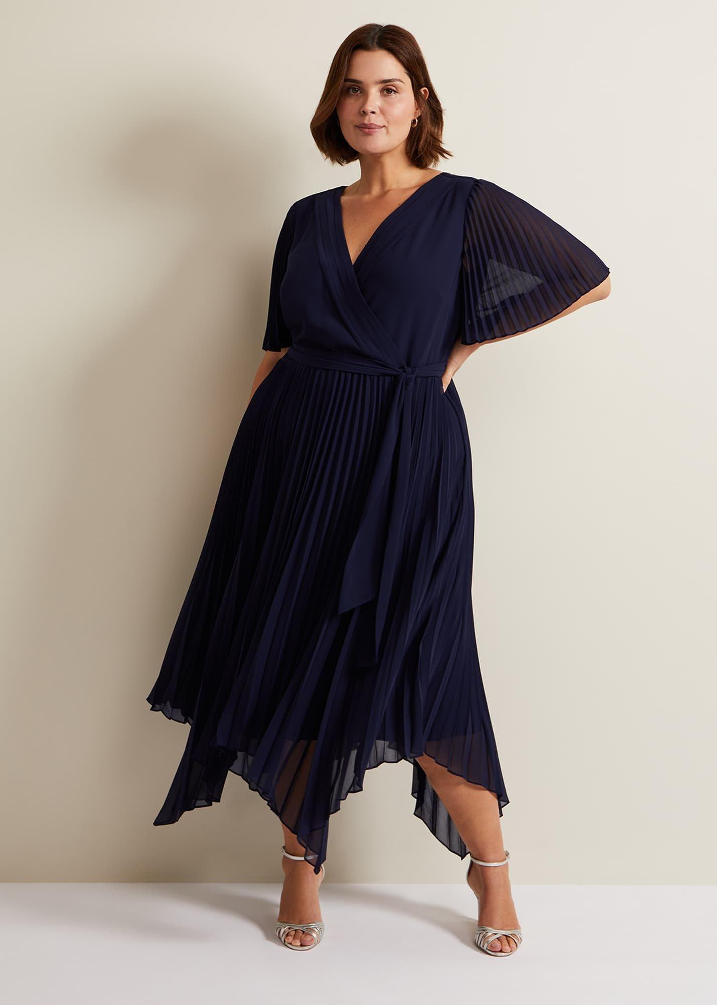 Kendall Pleated Midi Dress