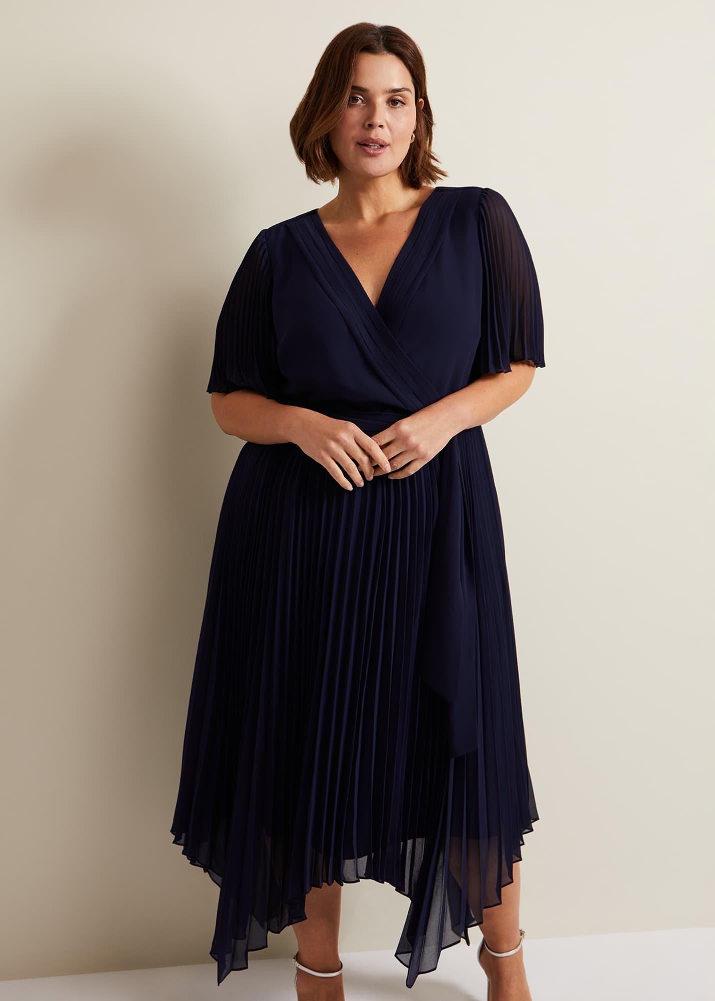 Kendall Pleated Midi Dress