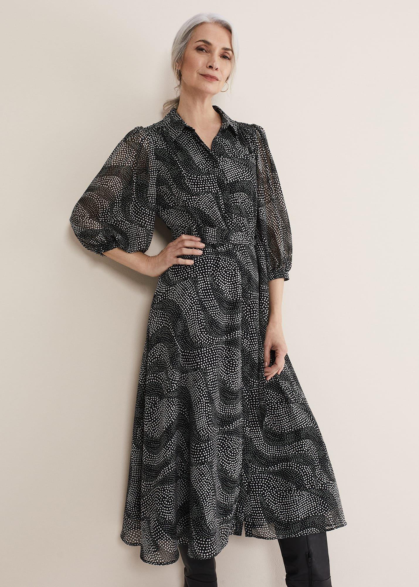 Miriam Chiffon Shirt Midi Dress