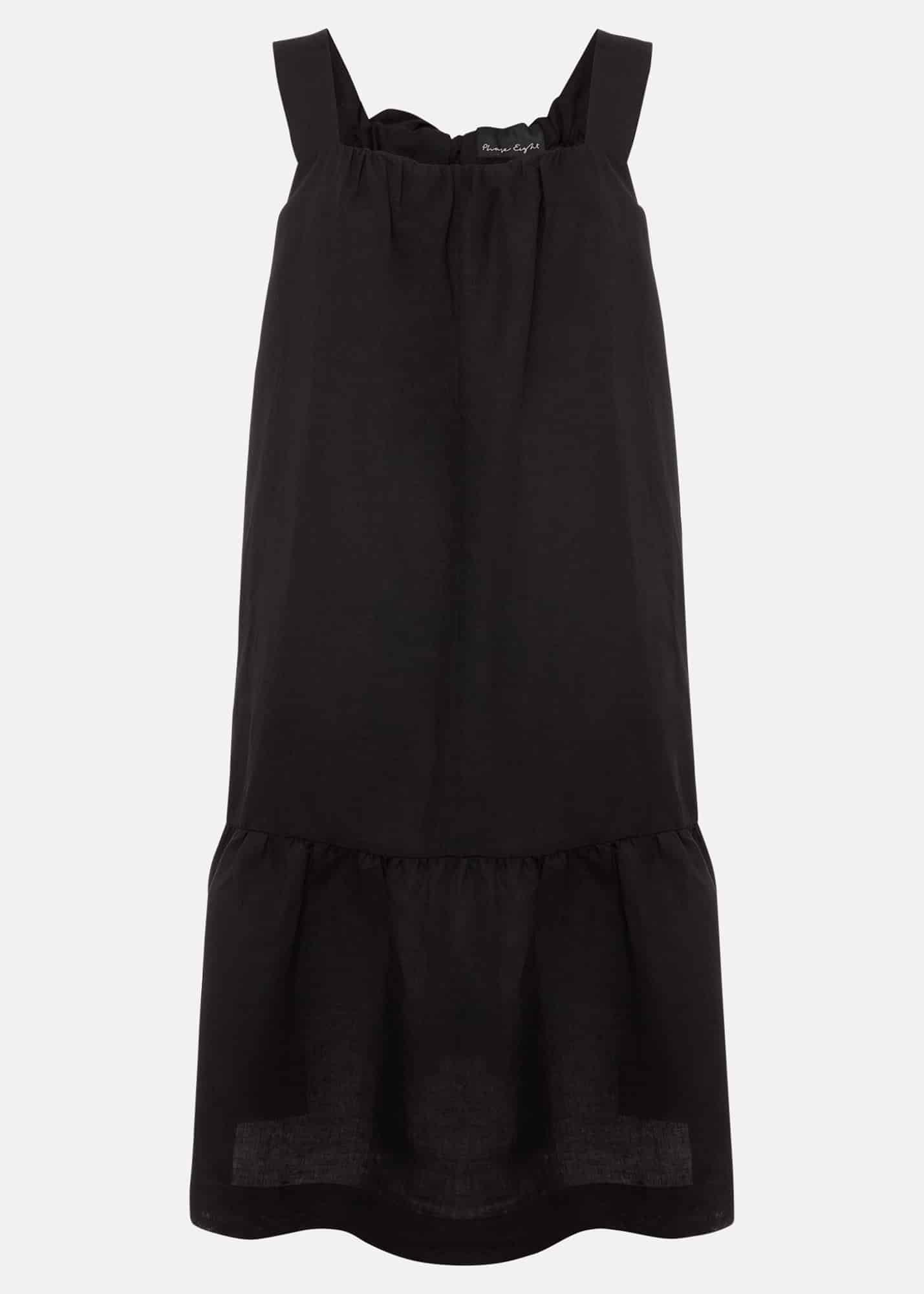 Mandy Strappy Linen Bow Back Swing Dress