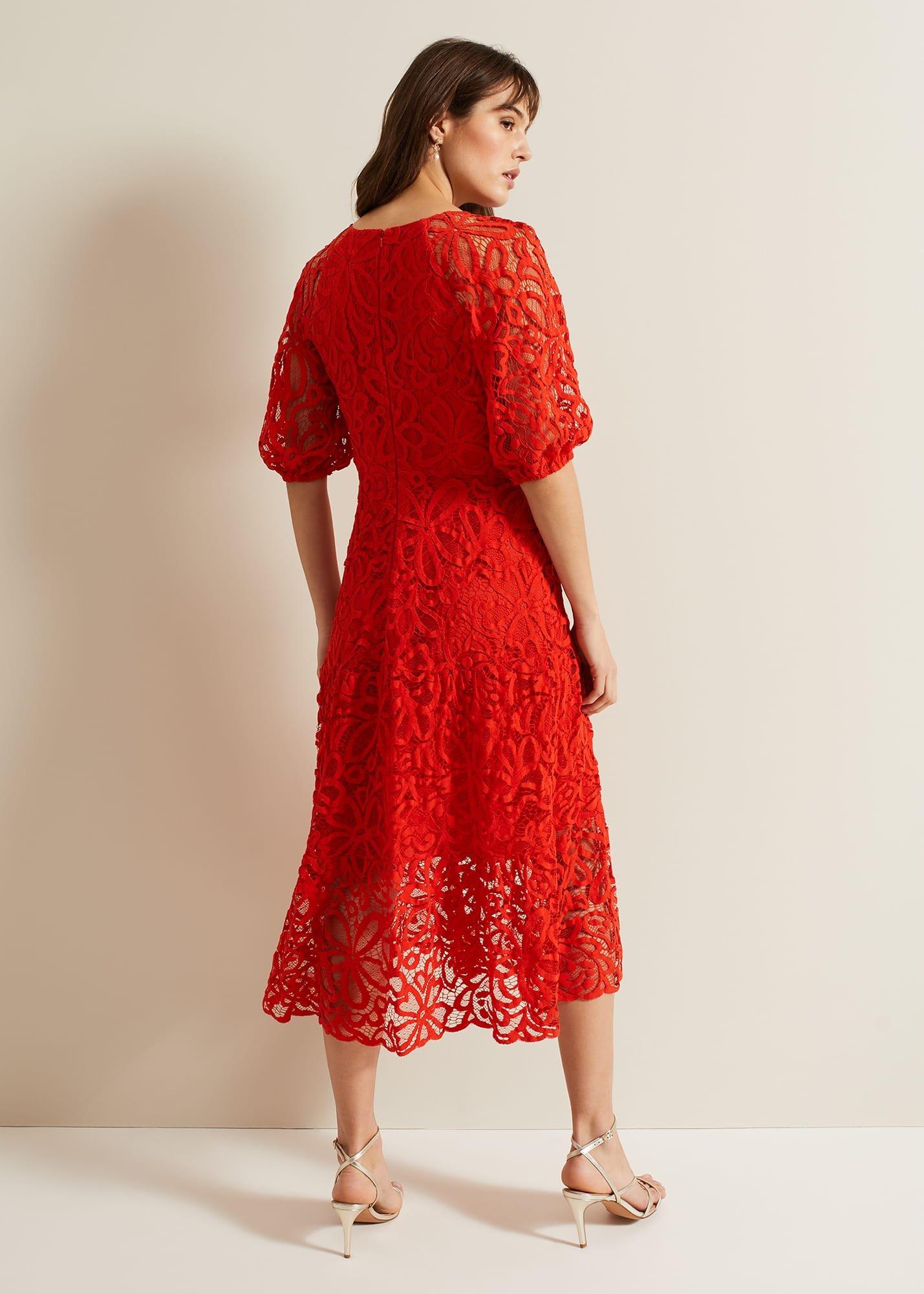 Senna Lace Midi Dress