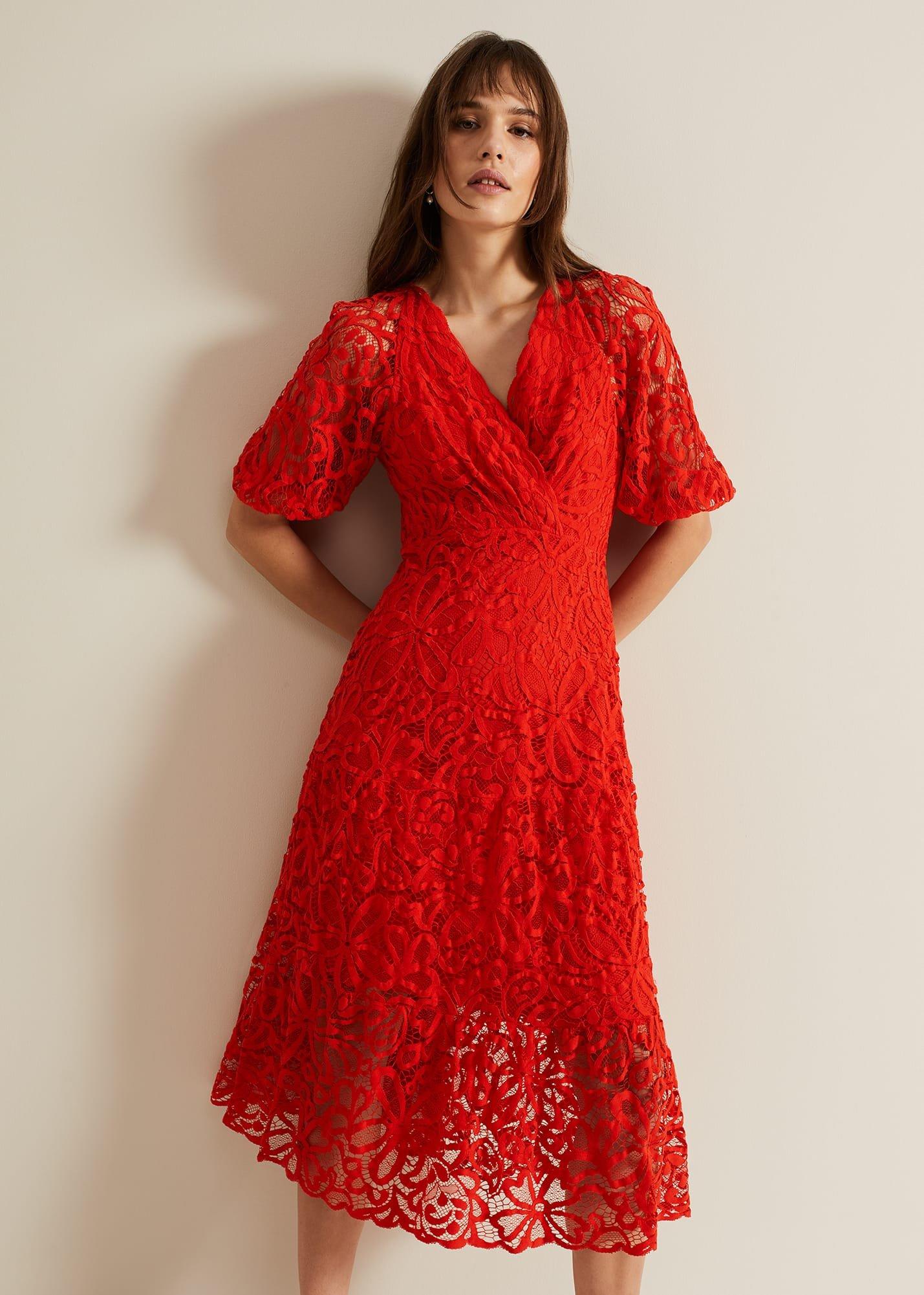 Senna Lace Midi Dress