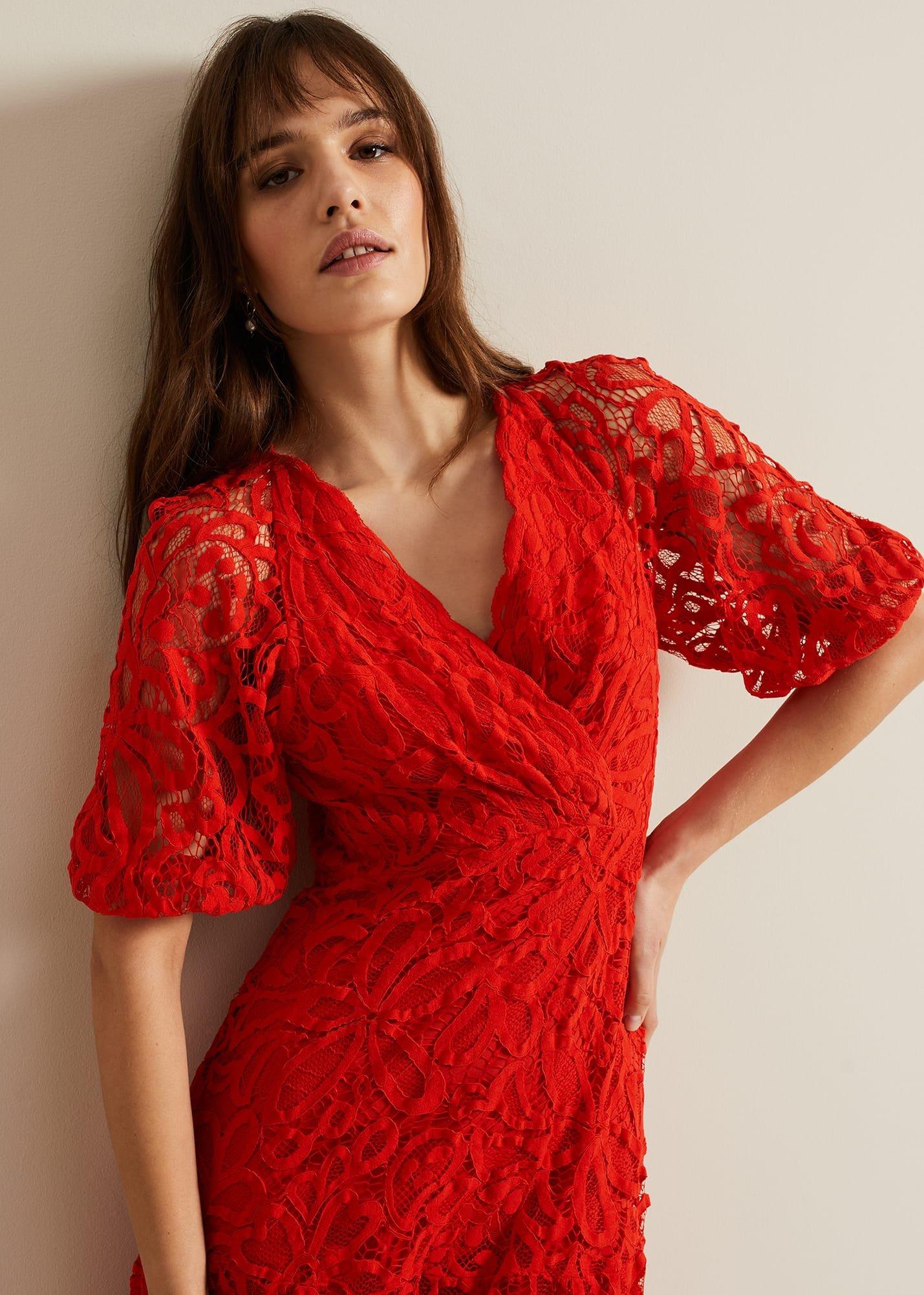 Senna Lace Midi Dress